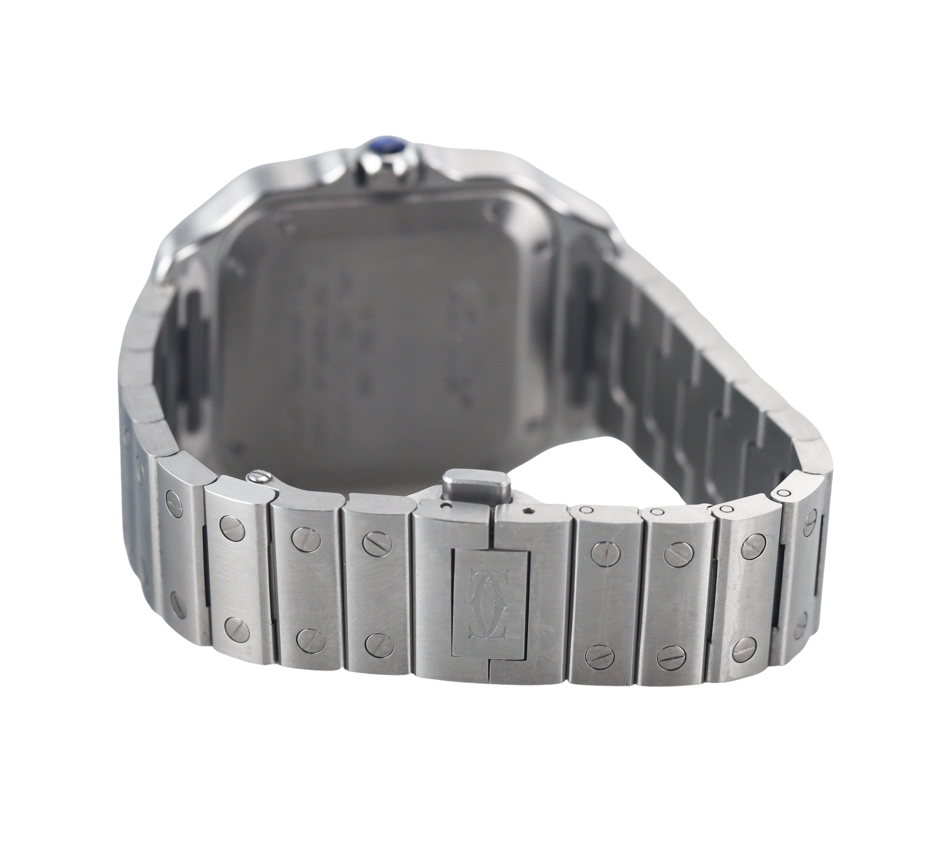 Santos de Cartier Stainless Steel Automatic Medium Model Watch WSSA0029