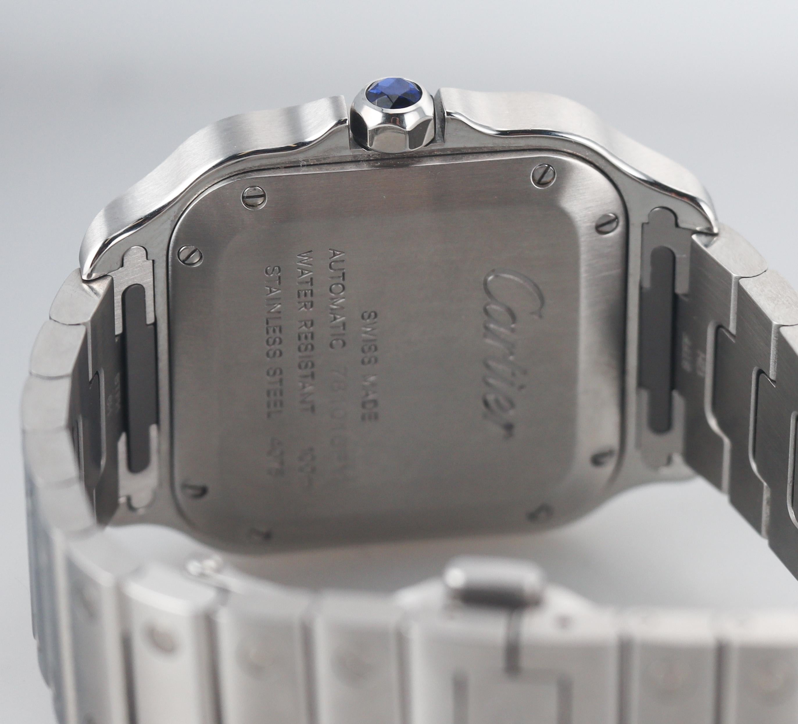 Santos de Cartier Stainless Steel Automatic Medium Model Watch WSSA0029