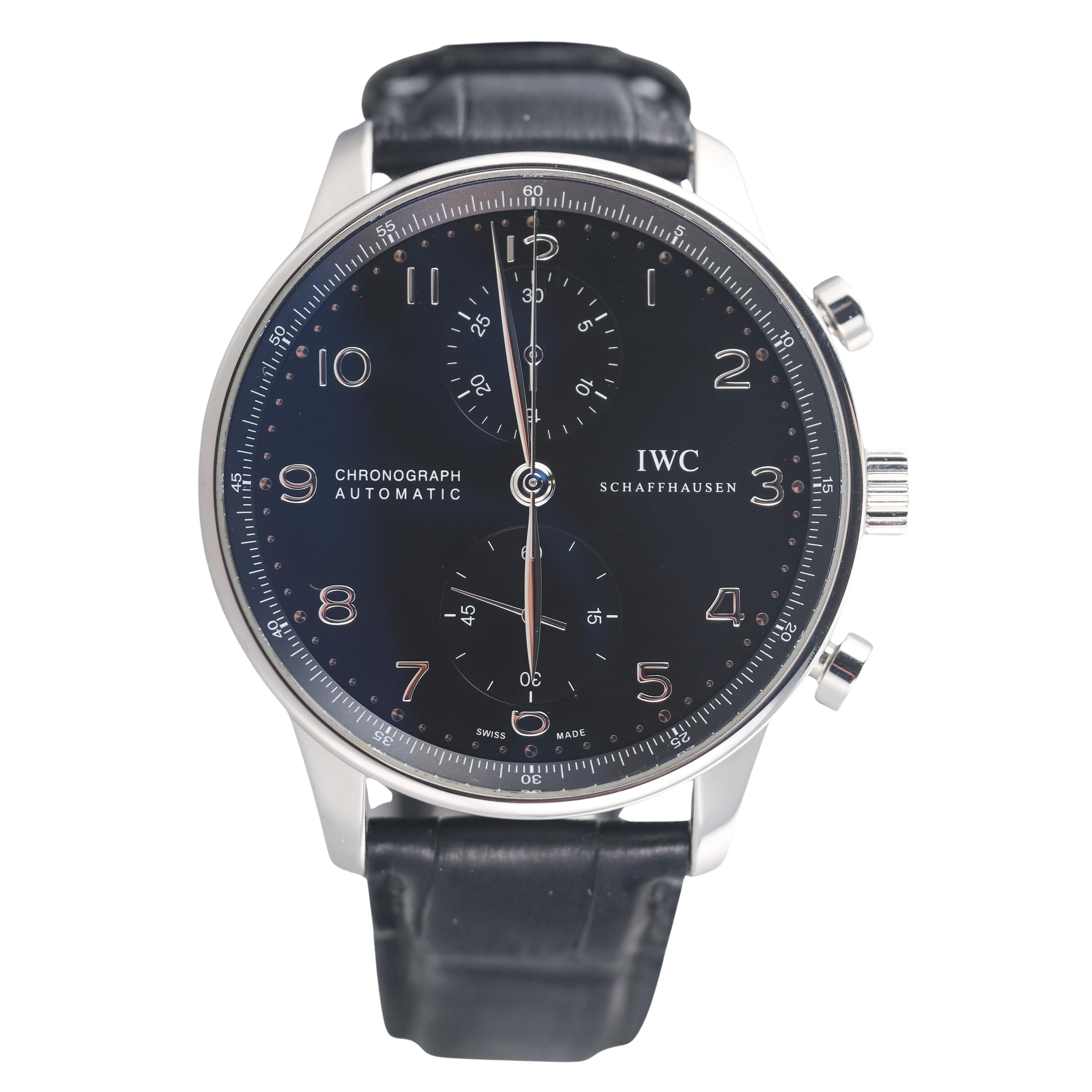 IWC Portugieser Chronograph Steel Automatic Watch IW371447