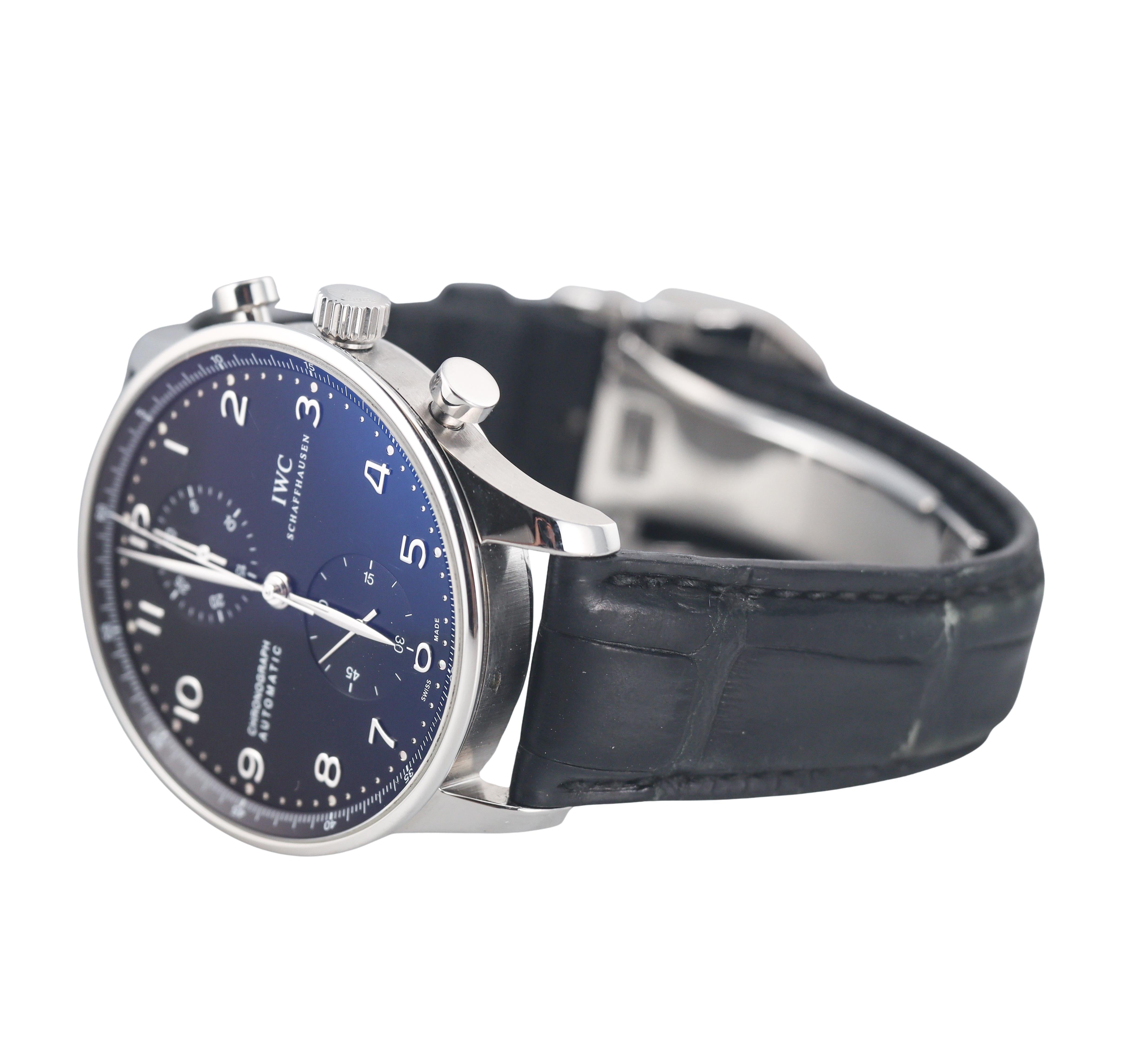 IWC Portugieser Chronograph Steel Automatic Watch IW371447