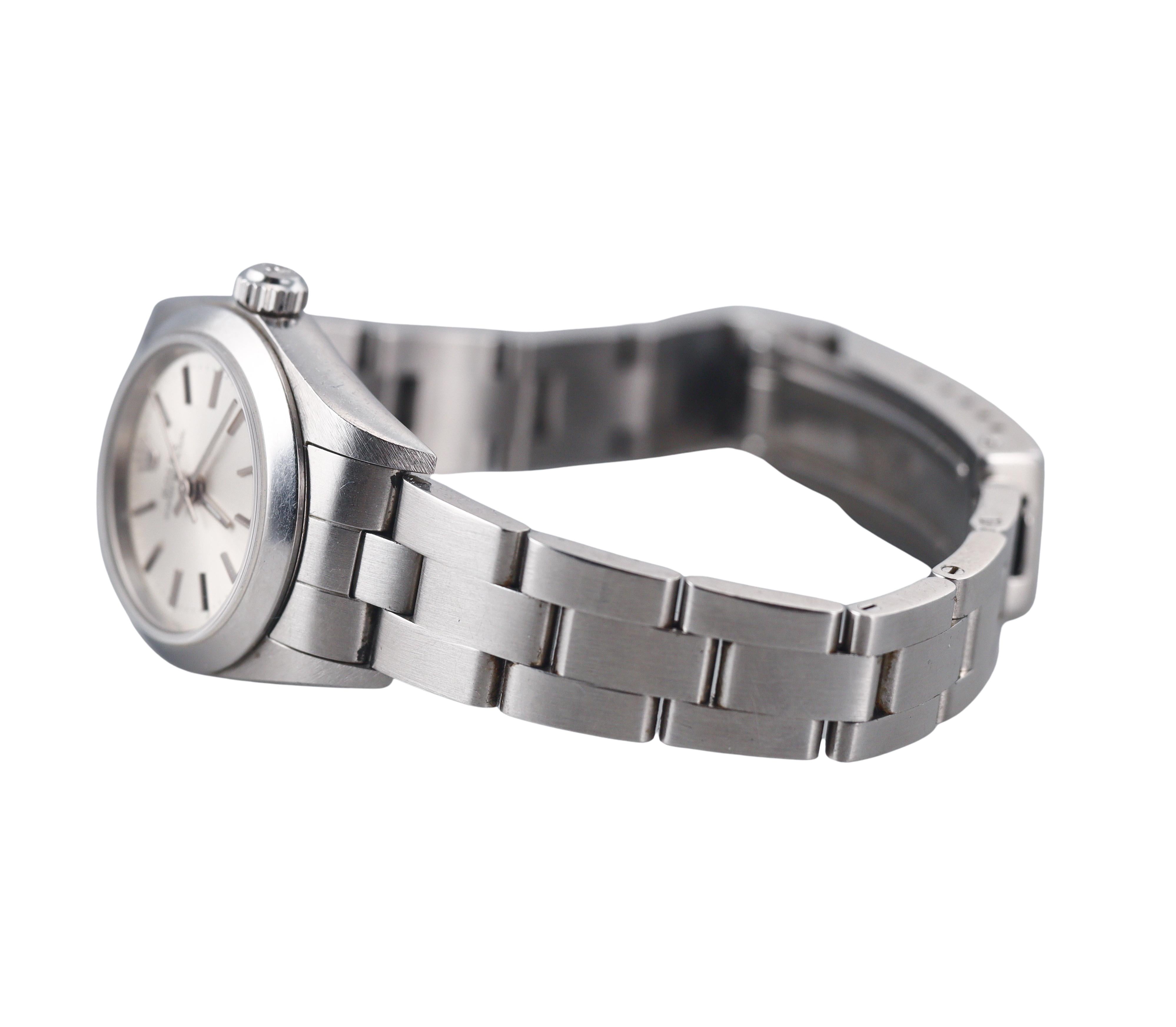 Rolex Oyster Perpetual Stainless Steel Ladies 24mm Watch 76080