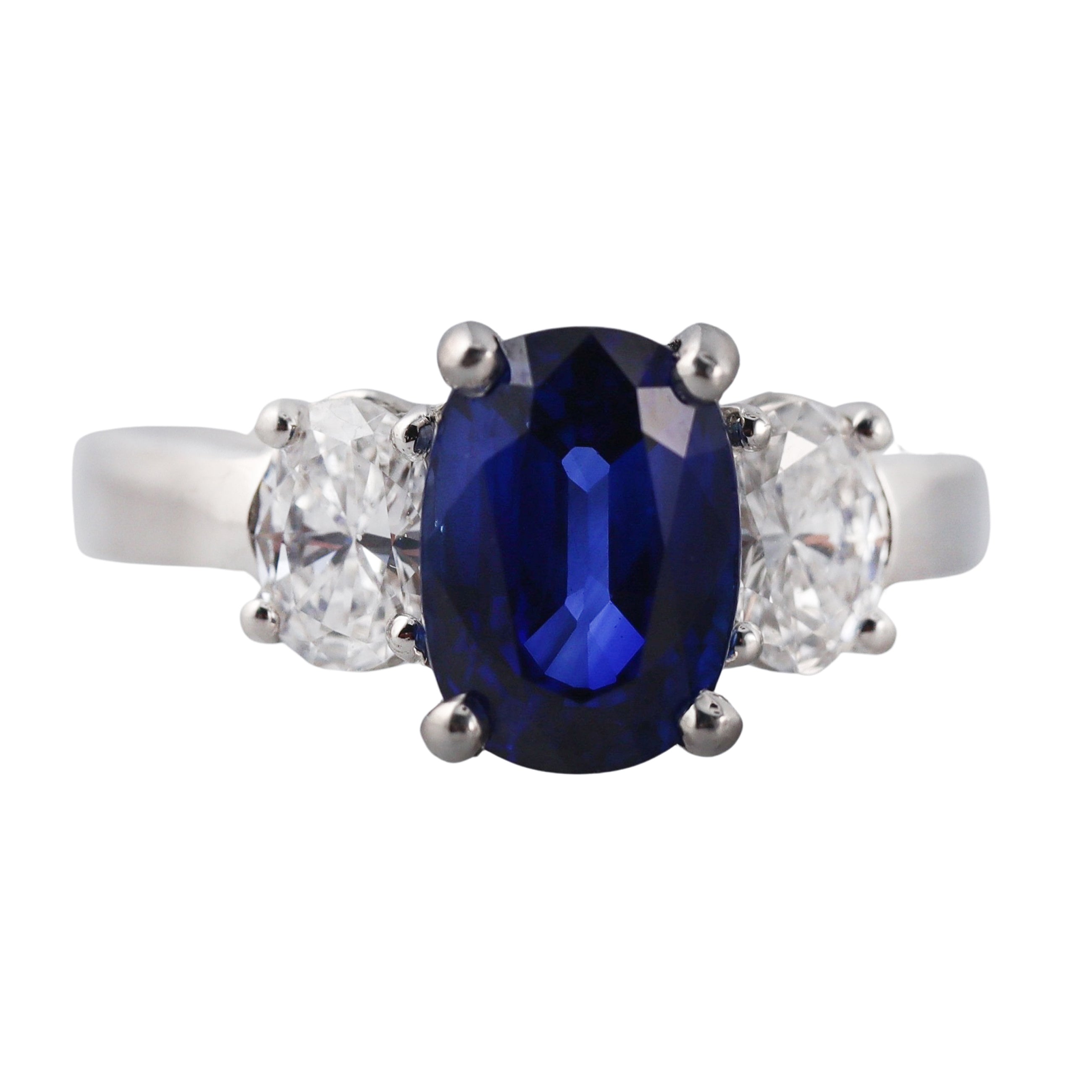 2.99ct Sapphire Diamond Platinum Ring