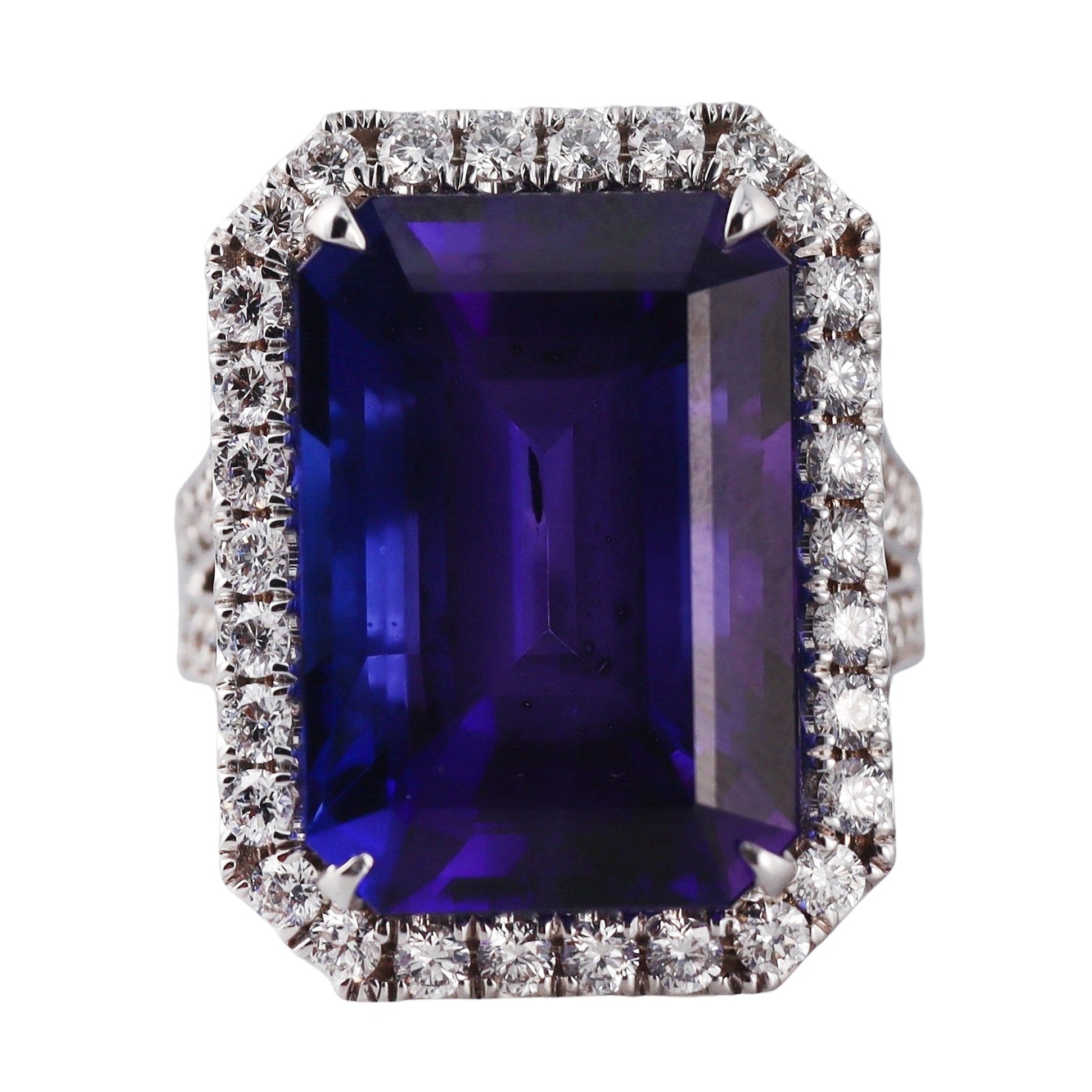 20ct Tanzanite Diamond Gold Ring