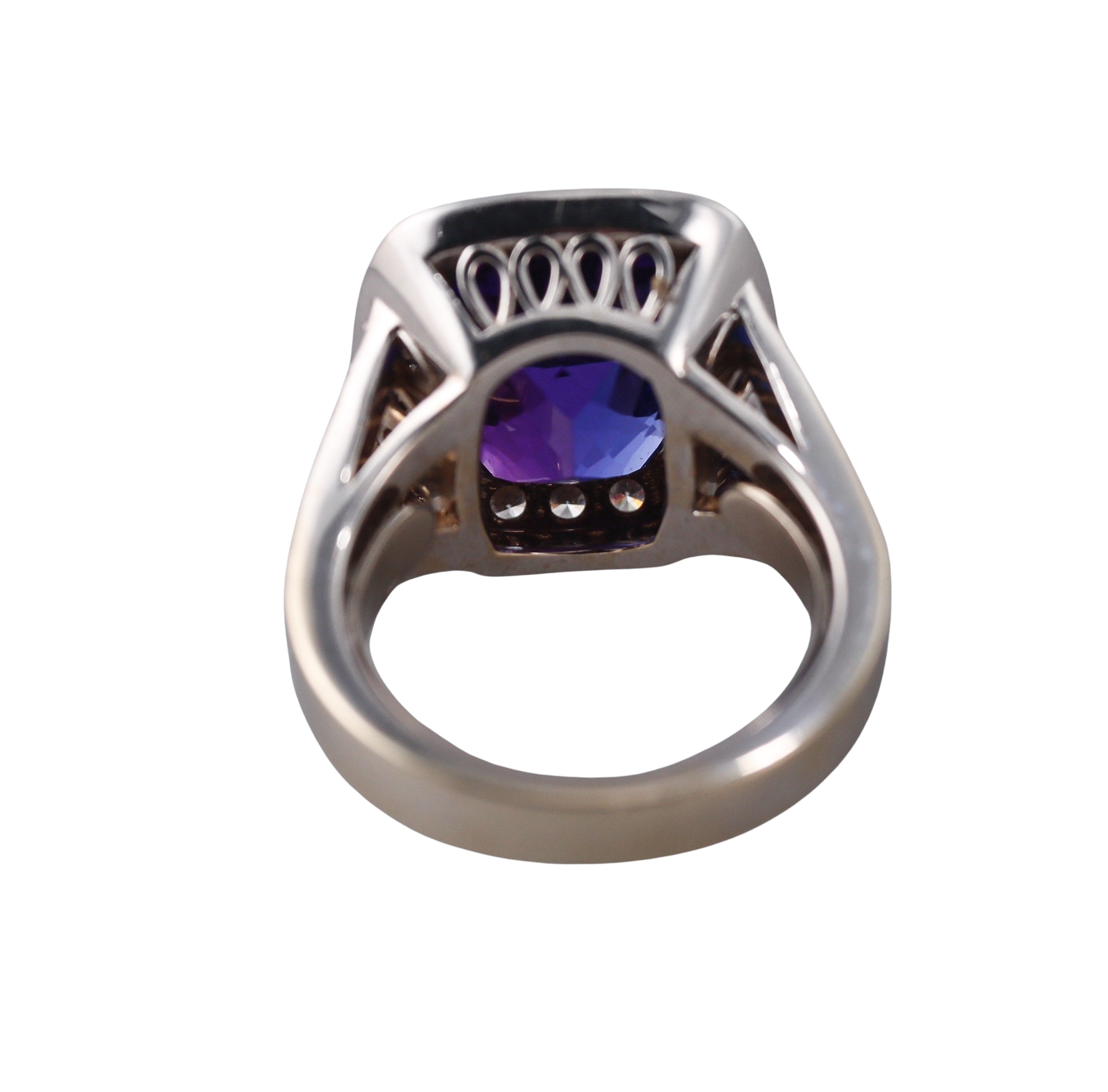 7.99ct Tanzanite Diamond Gold Ring