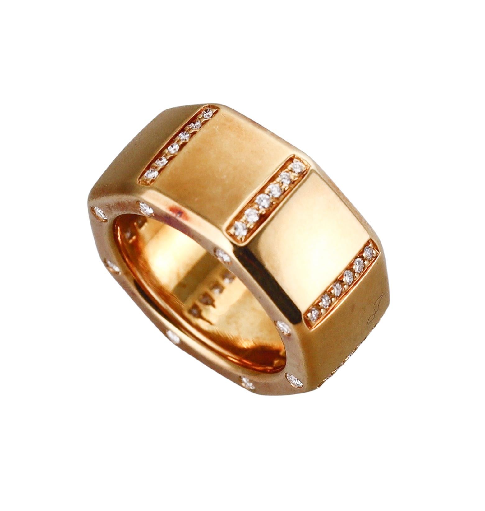 Audemars Piguet Diamond Gold Royal Oak Ring