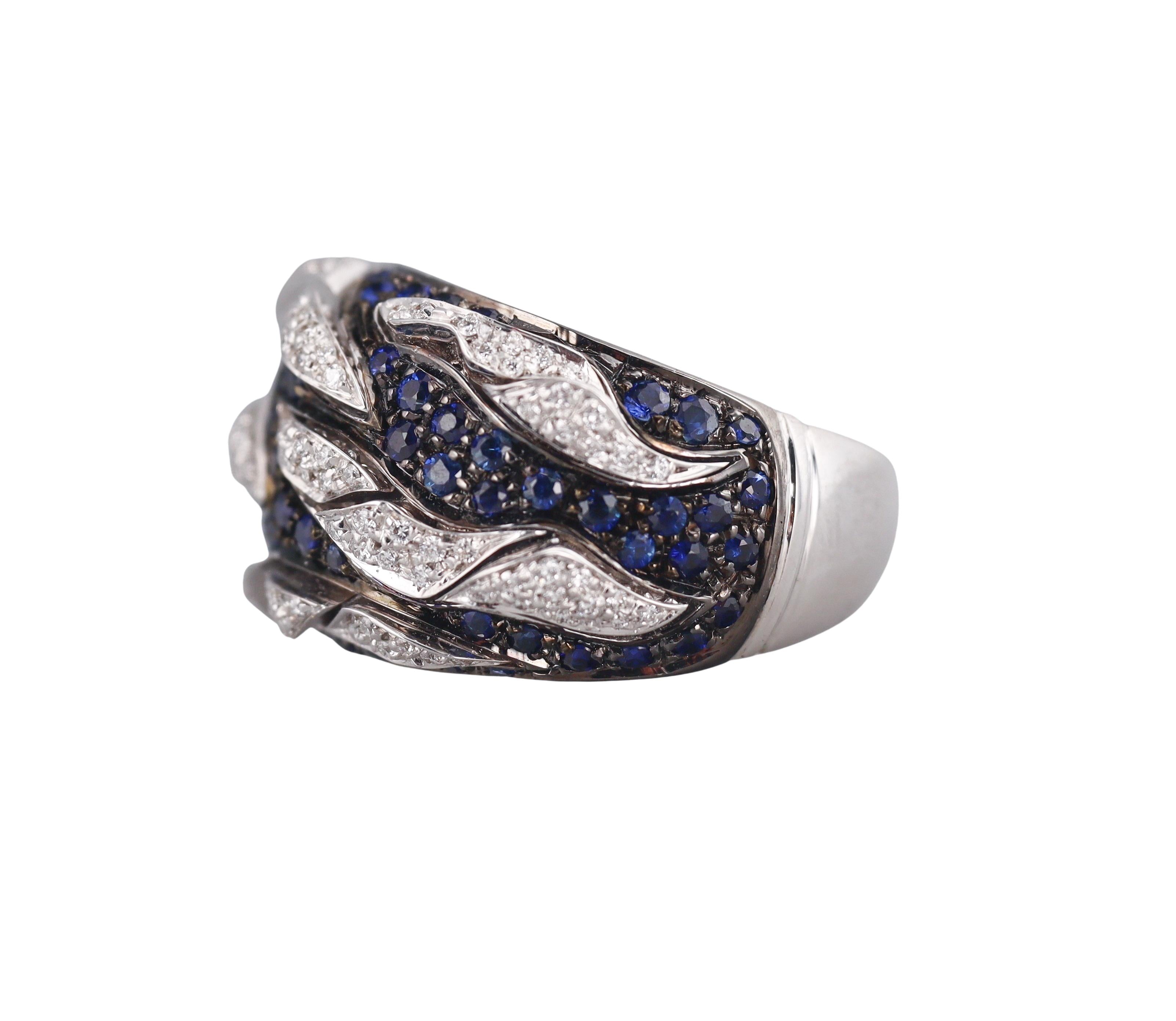 Audemars Piguet Sapphire Diamond Gold Ring