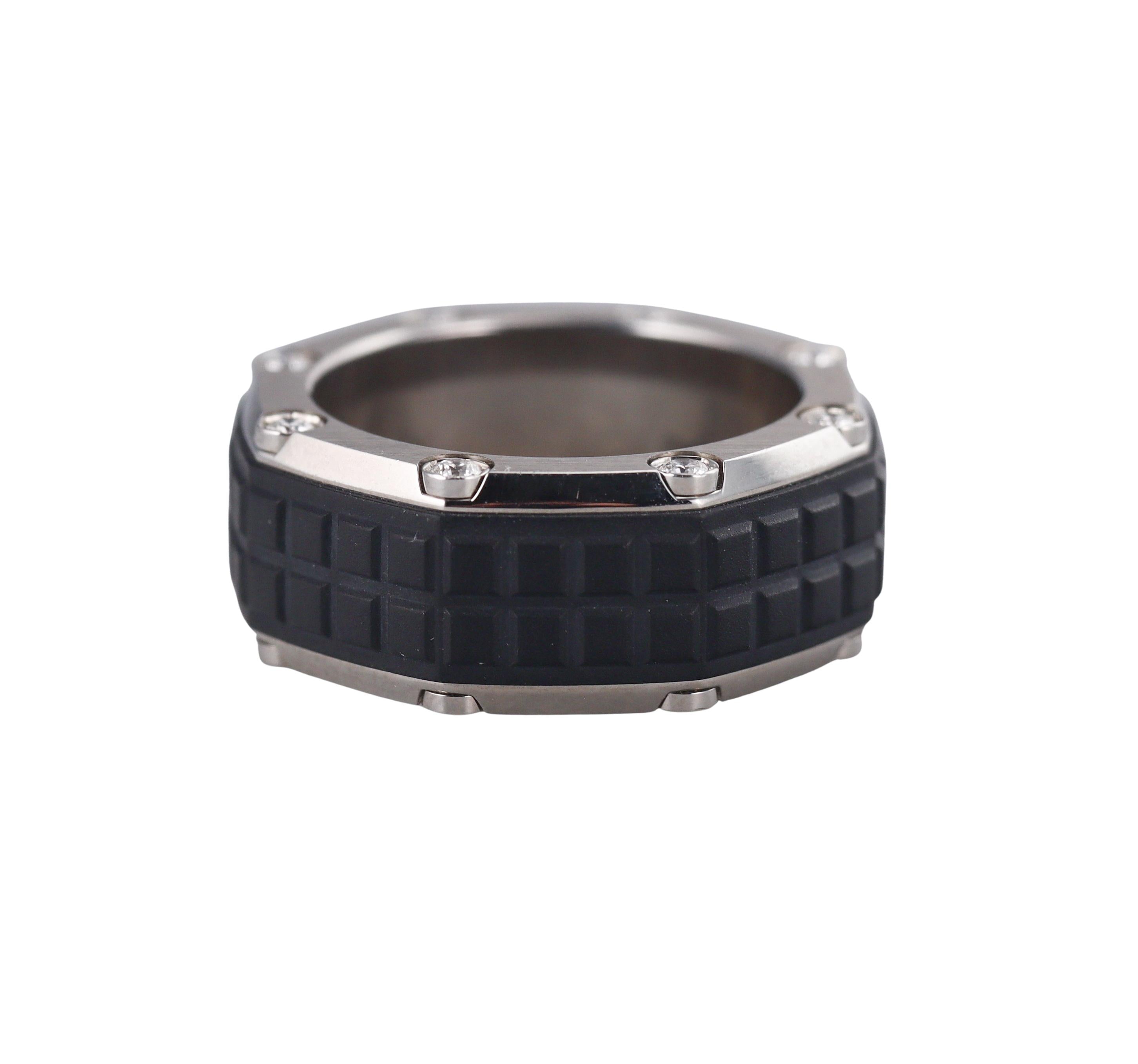 Audemars Piguet Royal Oak Offshore Diamond Rubber Titanium Ring