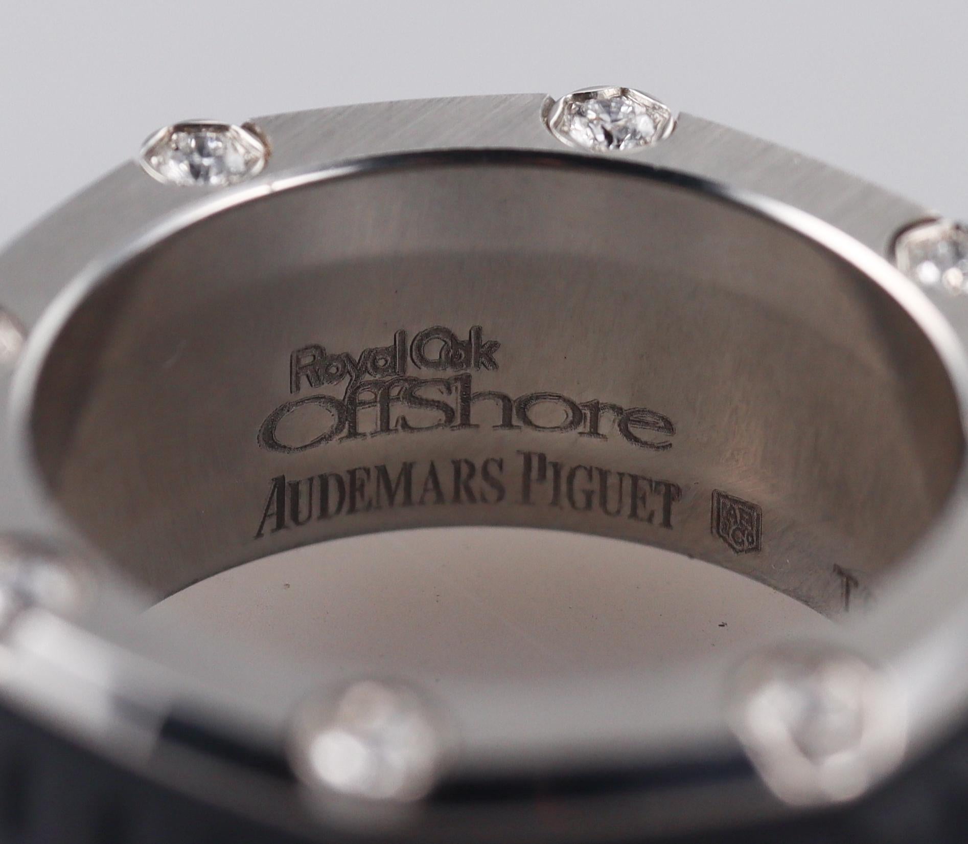 Audemars Piguet Royal Oak Offshore Diamond Rubber Titanium Ring