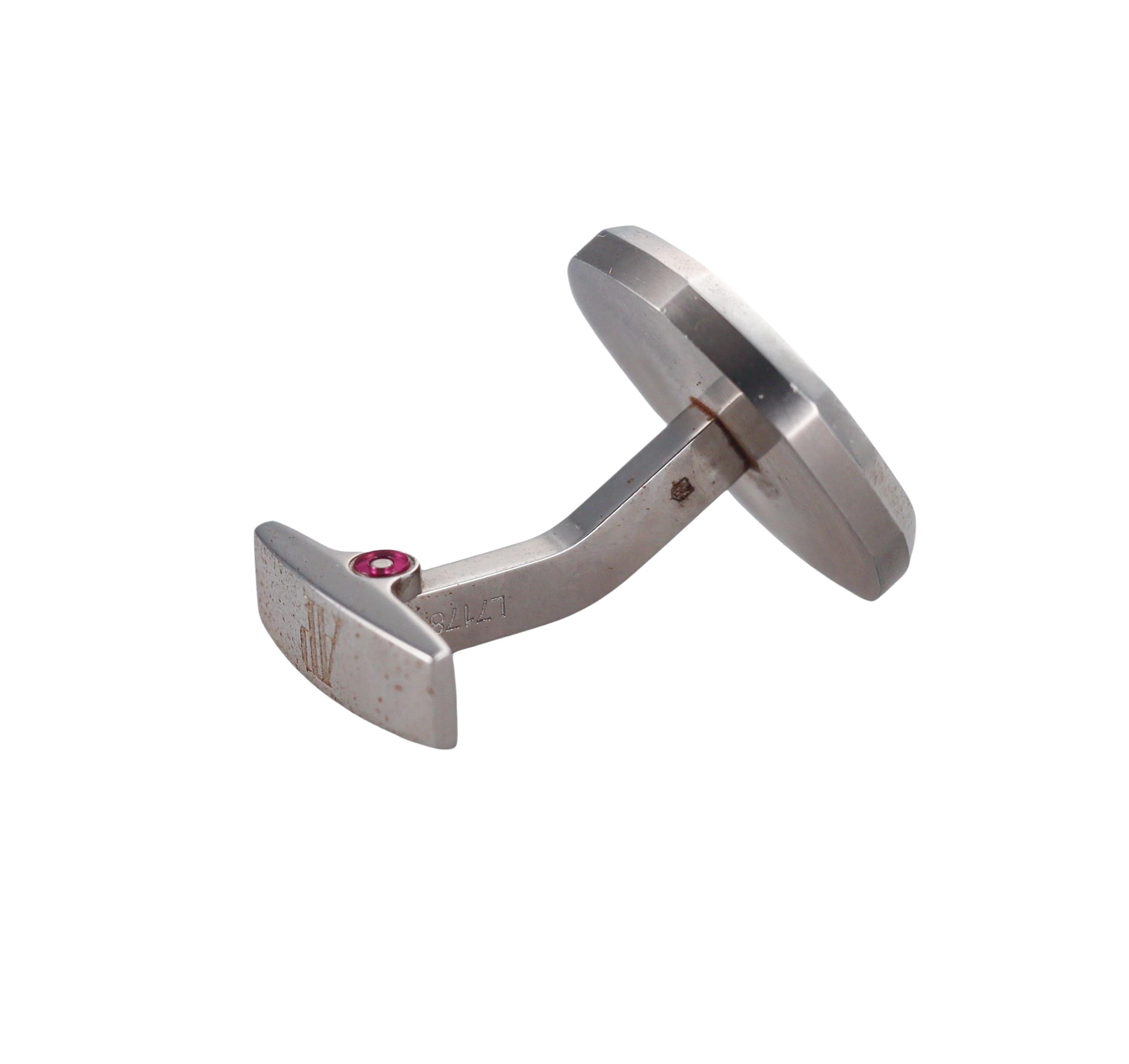 Audemars Piguet Royal Oak Titanium Enamel Cufflinks