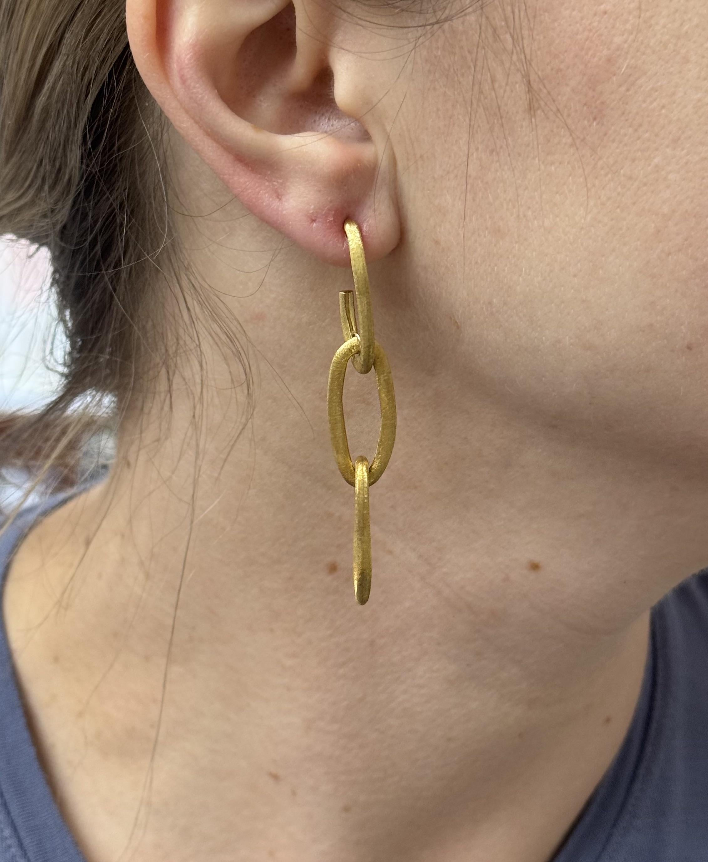 Marco Bicego Jaipur Gold Triple Link Earrings