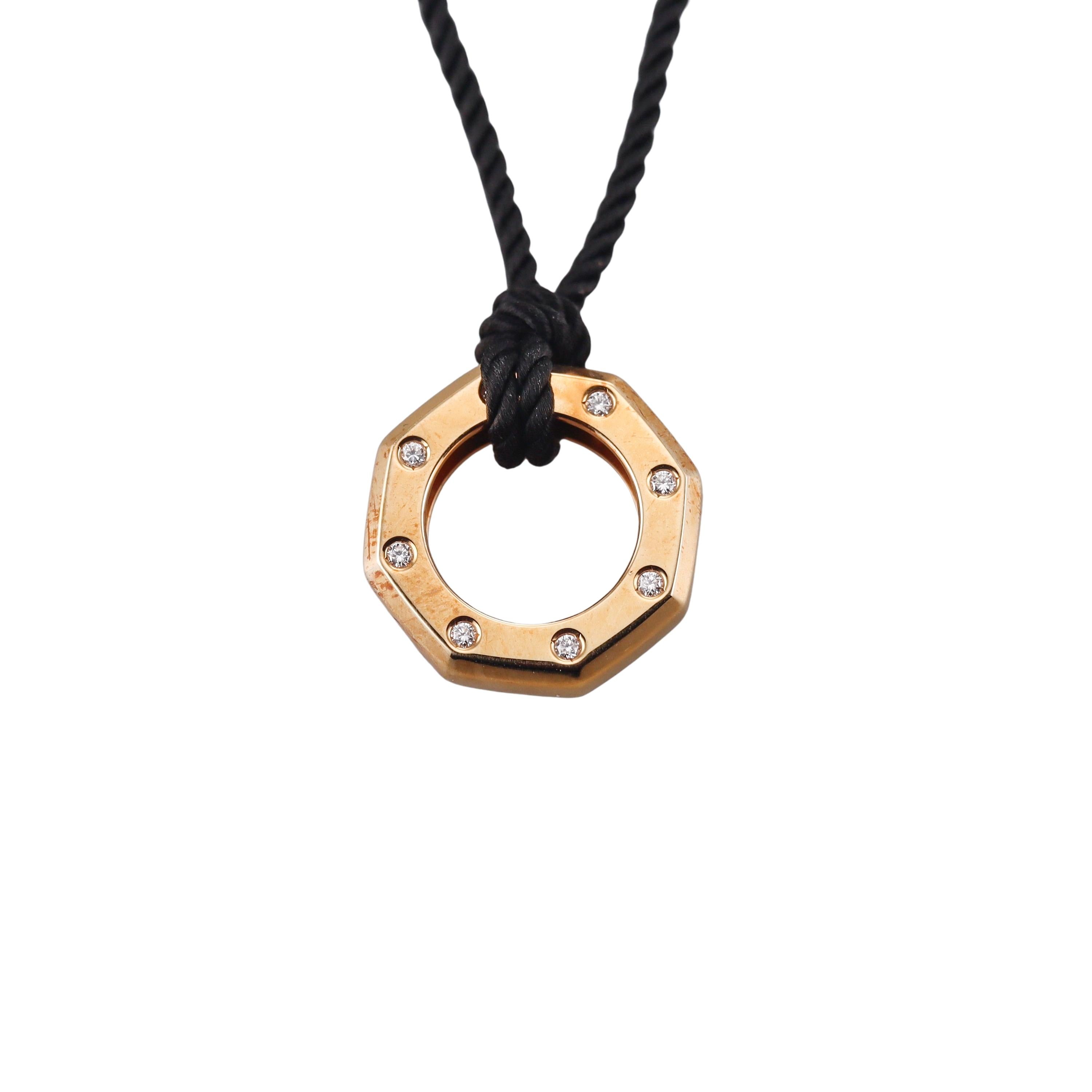 Audemars Piguet Royal Oak Diamond Gold Pendant Necklace
