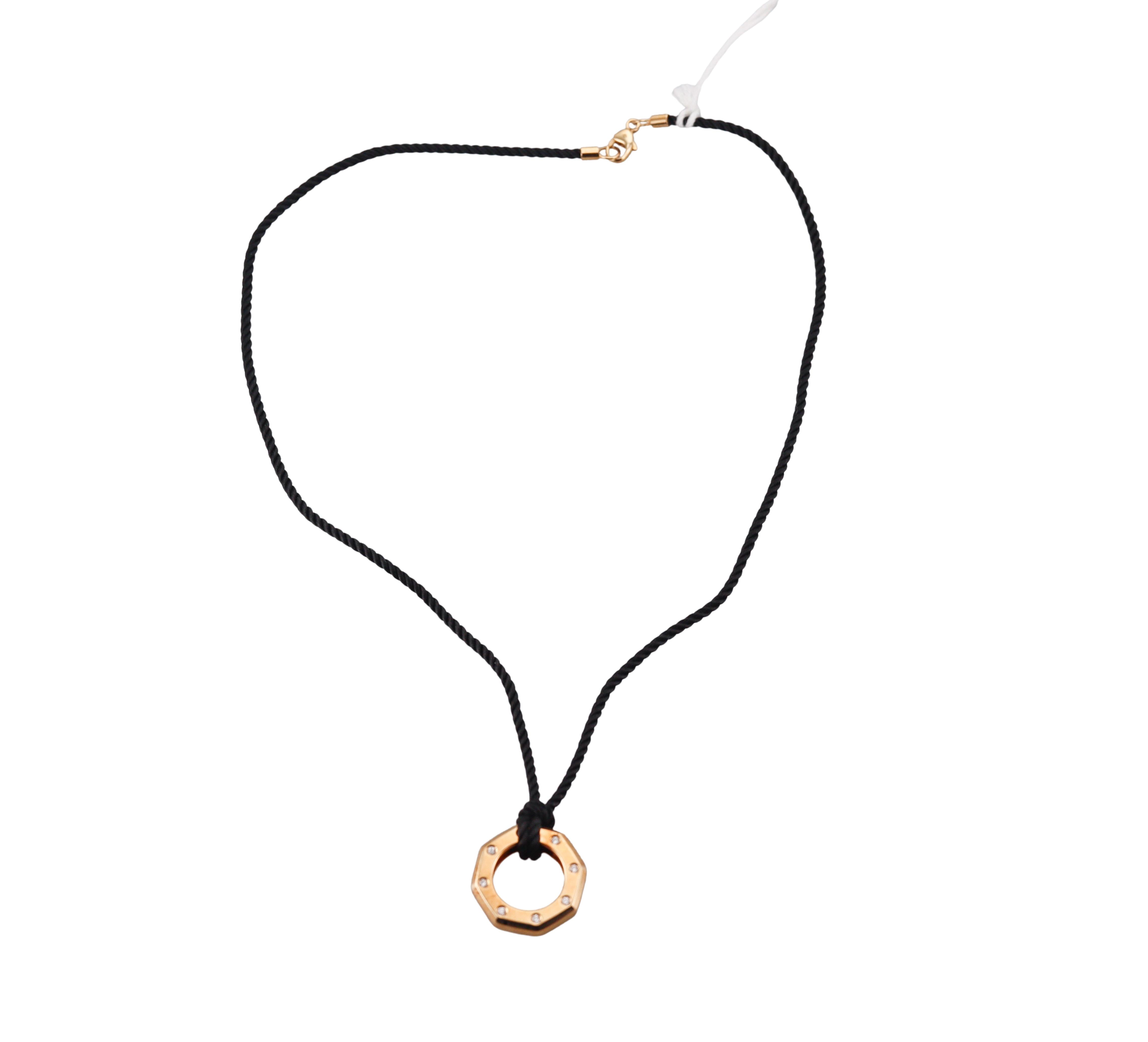 Audemars Piguet Royal Oak Diamond Gold Pendant Necklace