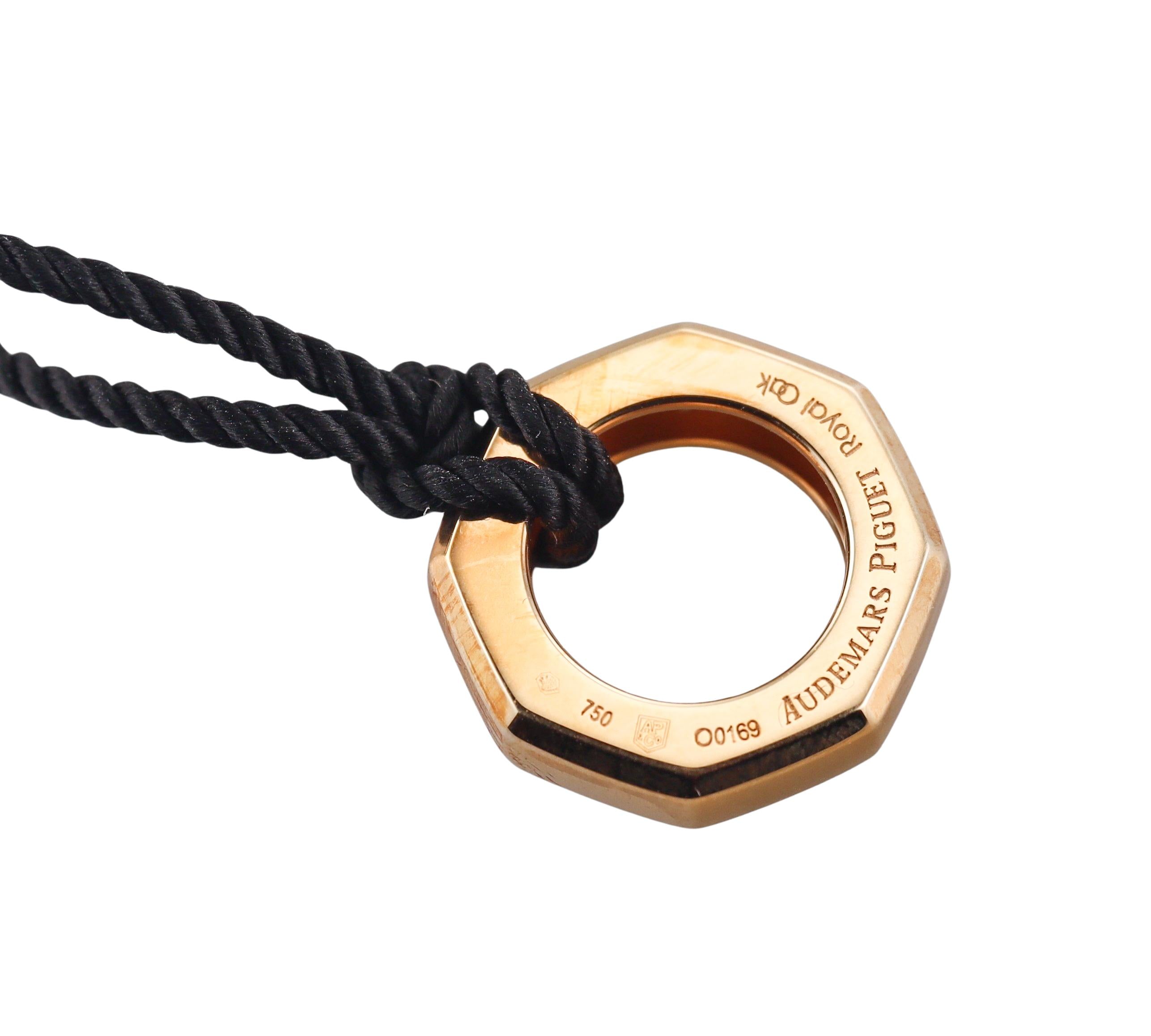 Audemars Piguet Royal Oak Diamond Gold Pendant Necklace