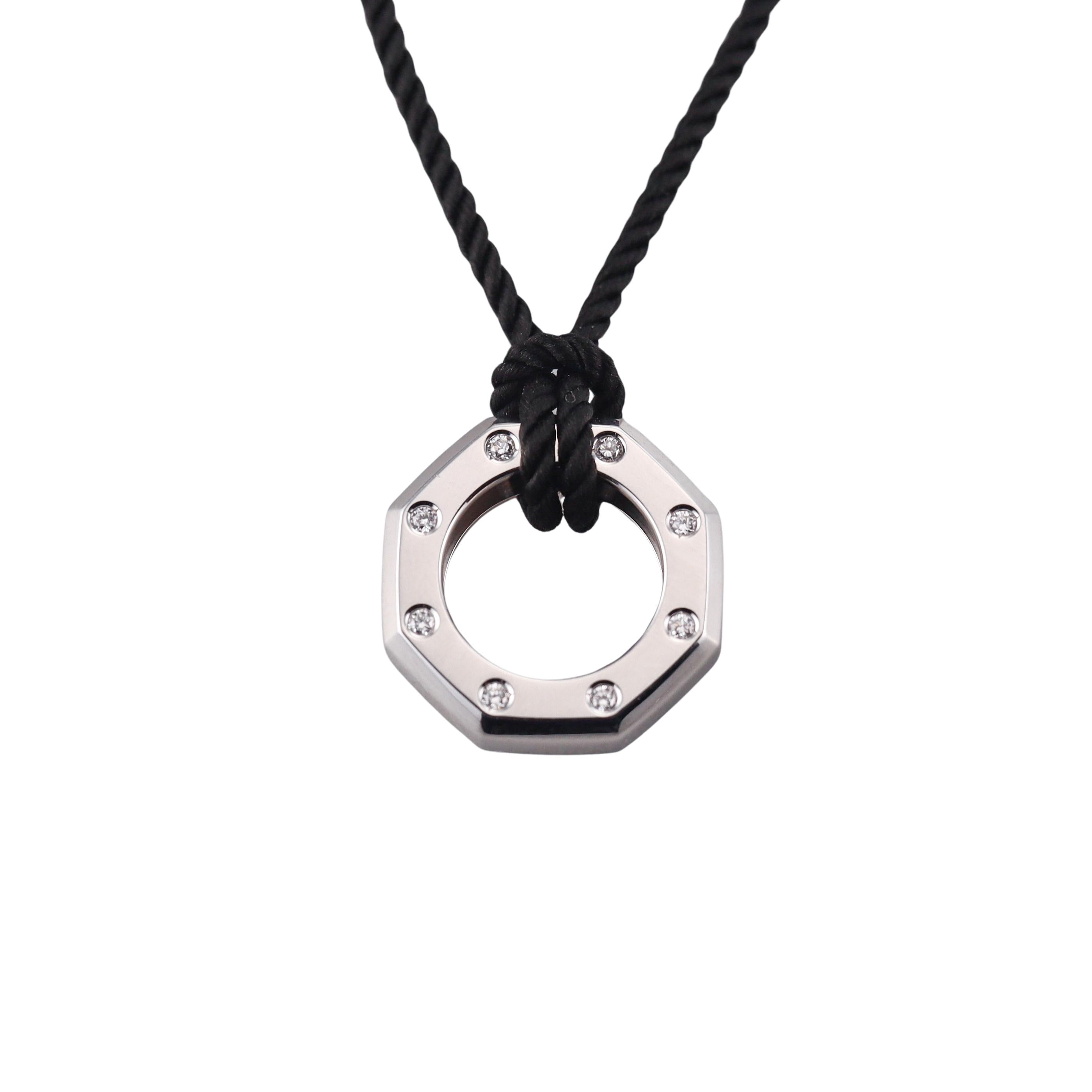 Audemars Piguet Royal Oak Diamond Gold Pendant Necklace