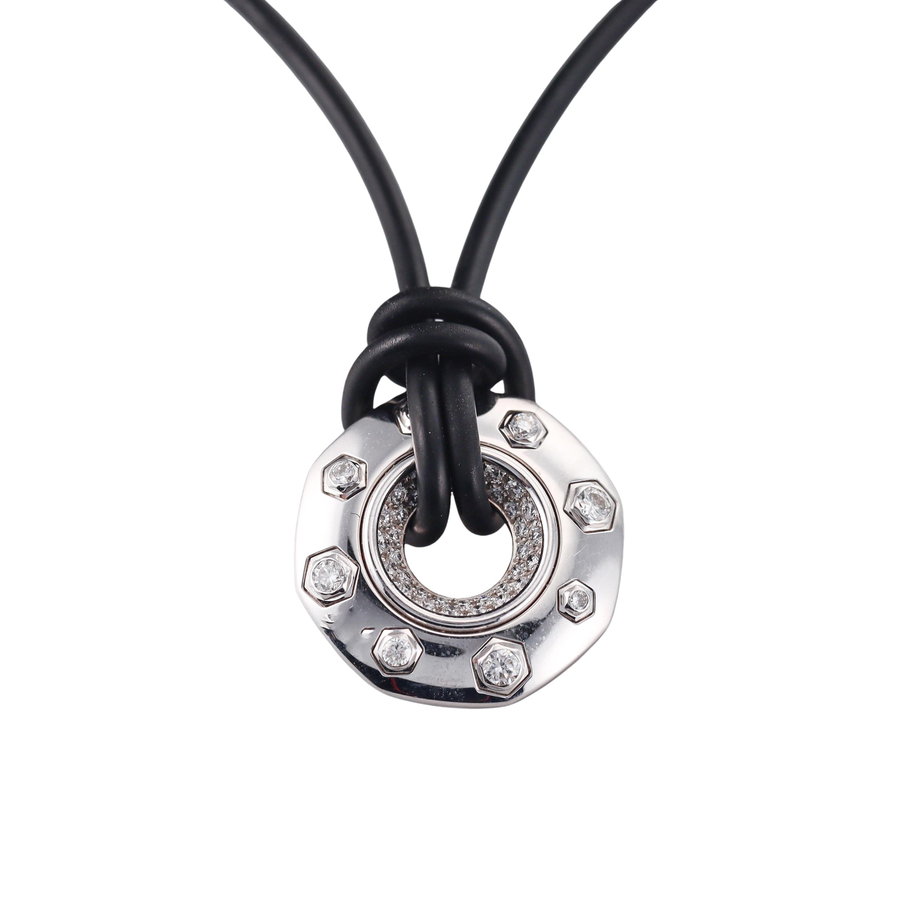 Audemars Piguet Lady Royal Oak Diamond Gold Pendant Necklace