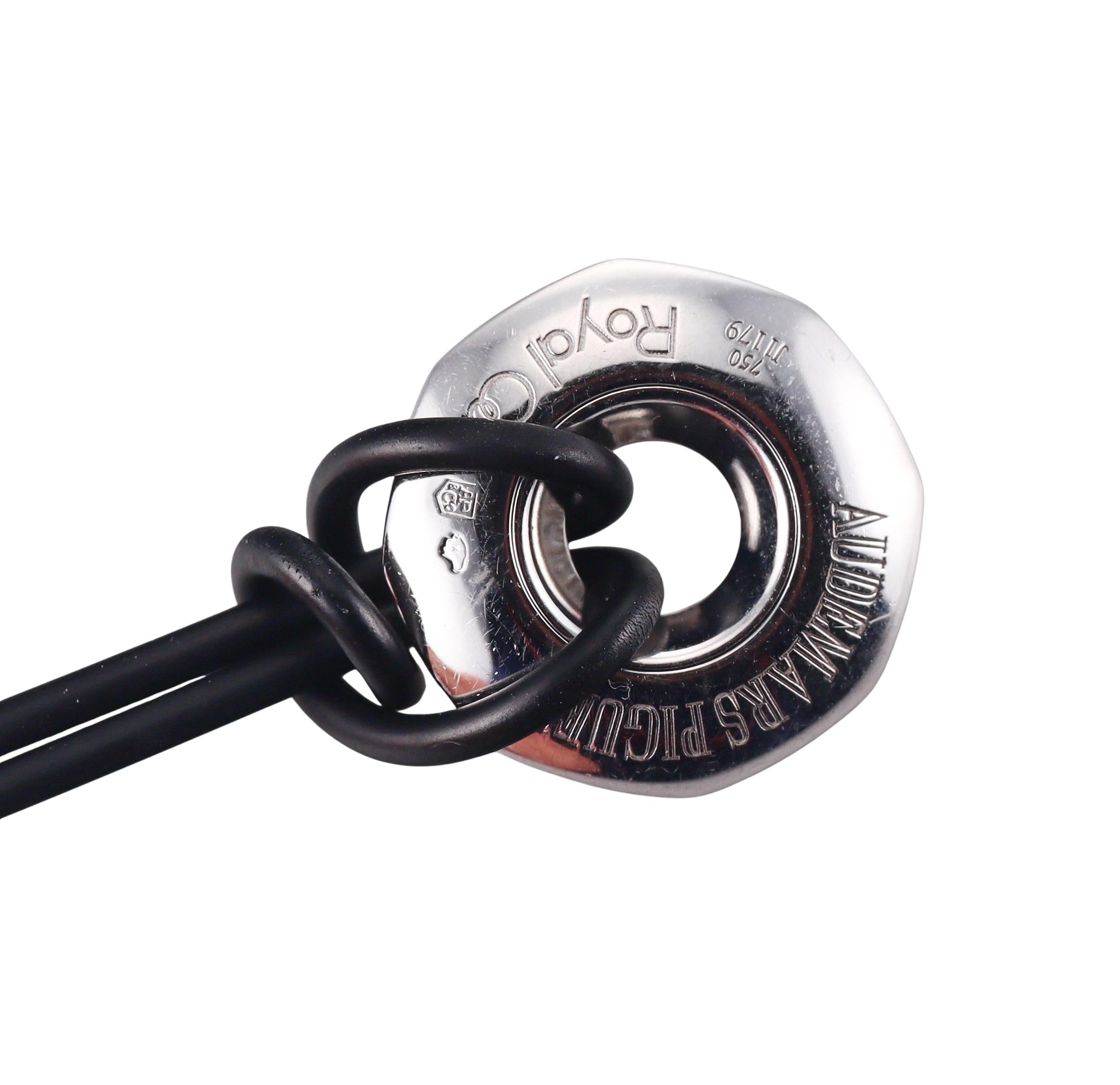 Audemars Piguet Lady Royal Oak Diamond Gold Pendant Necklace