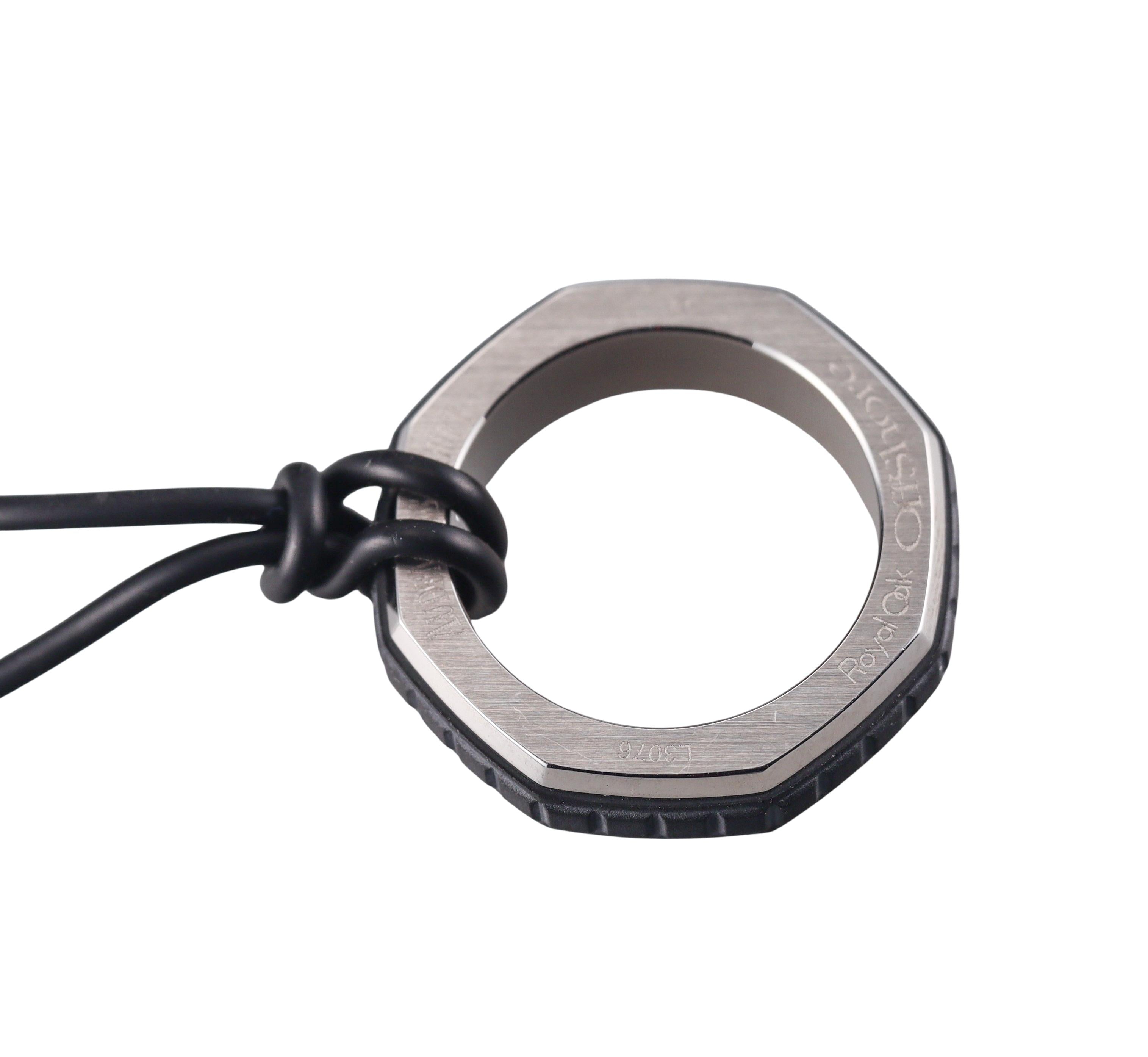 Audemars Piguet Royal Oak Offshore Titanium Rubber Pendant Necklace