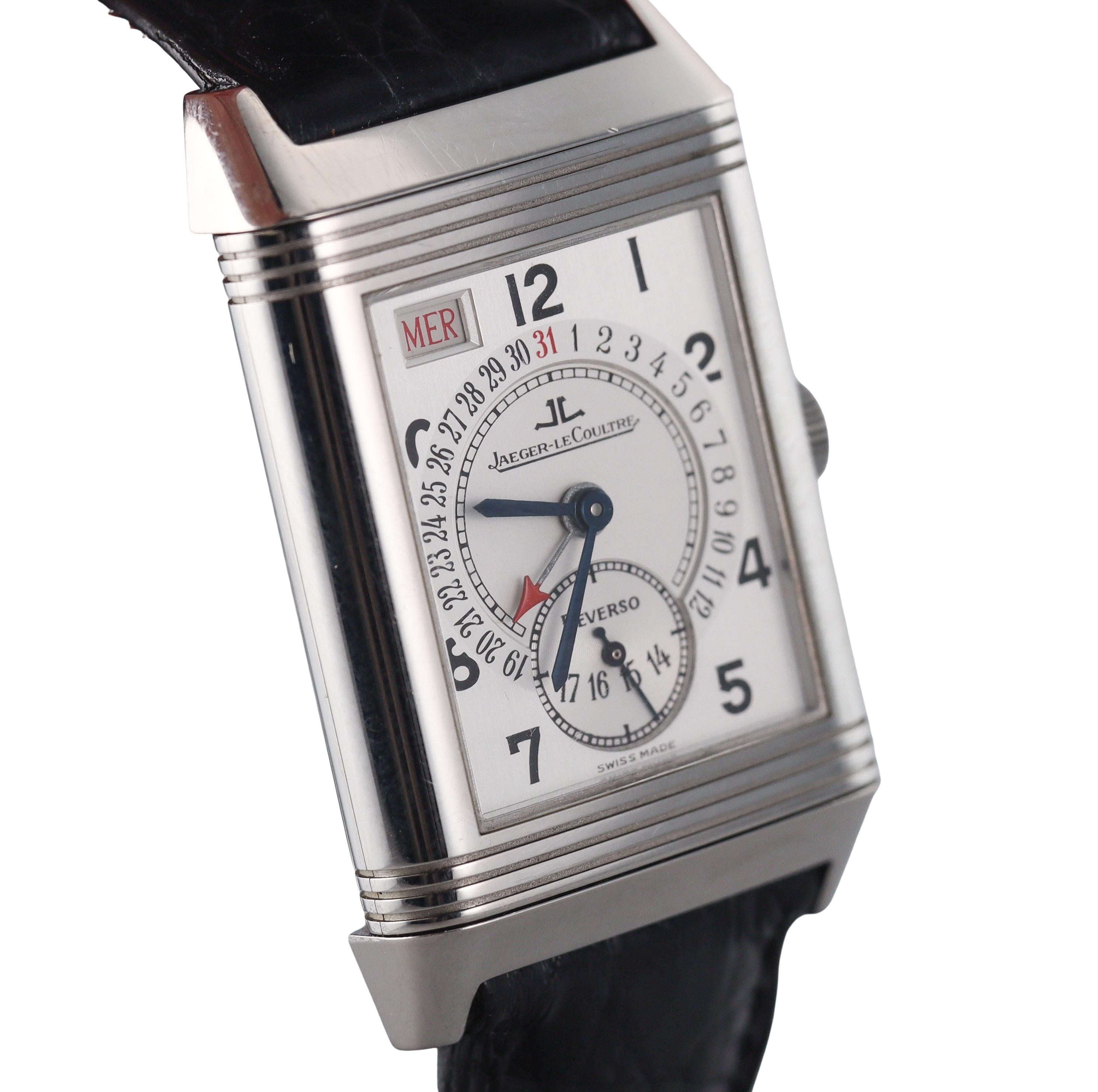Jaeger LeCoultre Reverso Grande Taile Calendar Watch 270.8.36