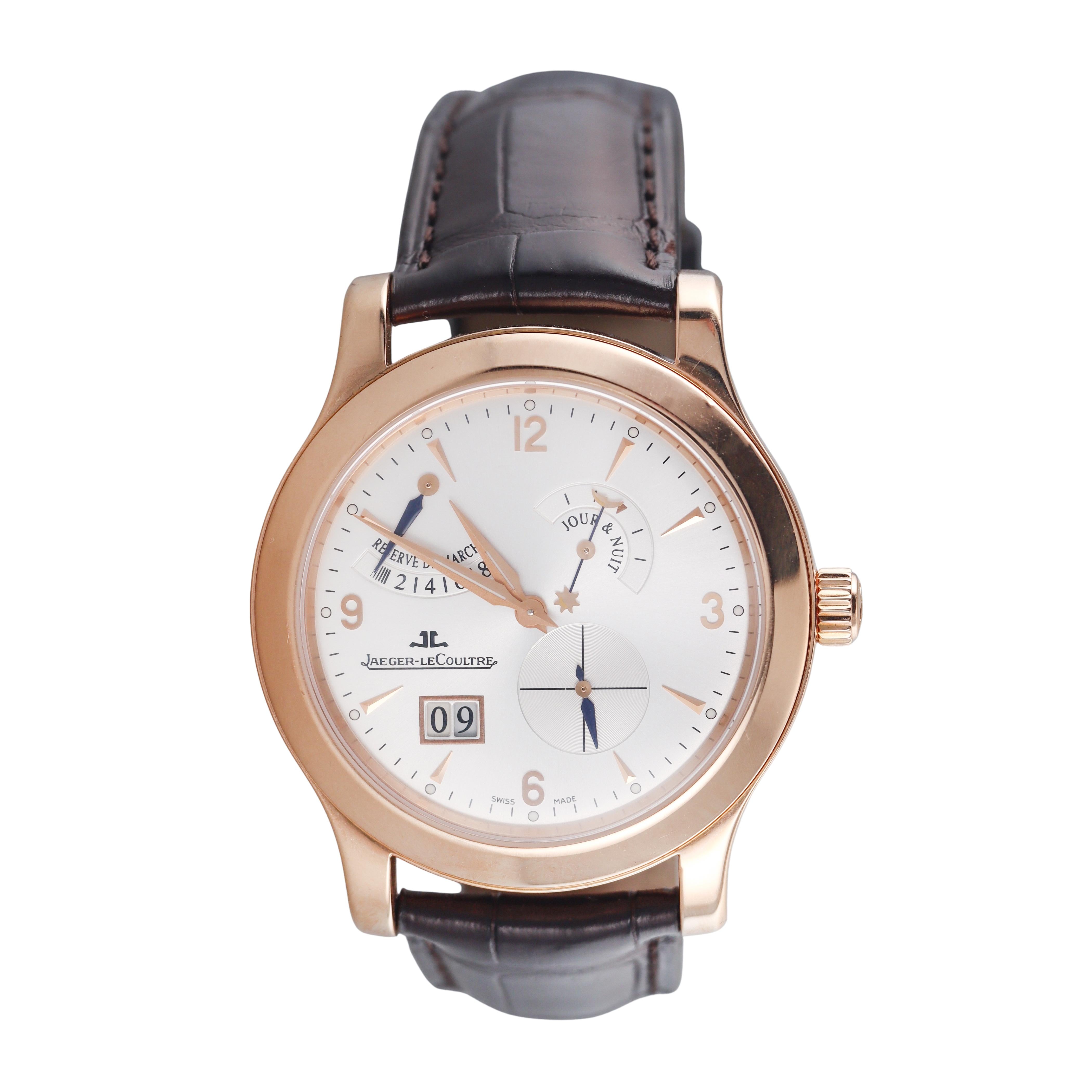 Jaeger LeCoultre Rose Gold Master Compressor Eight Days Automatic Watch Q1602420