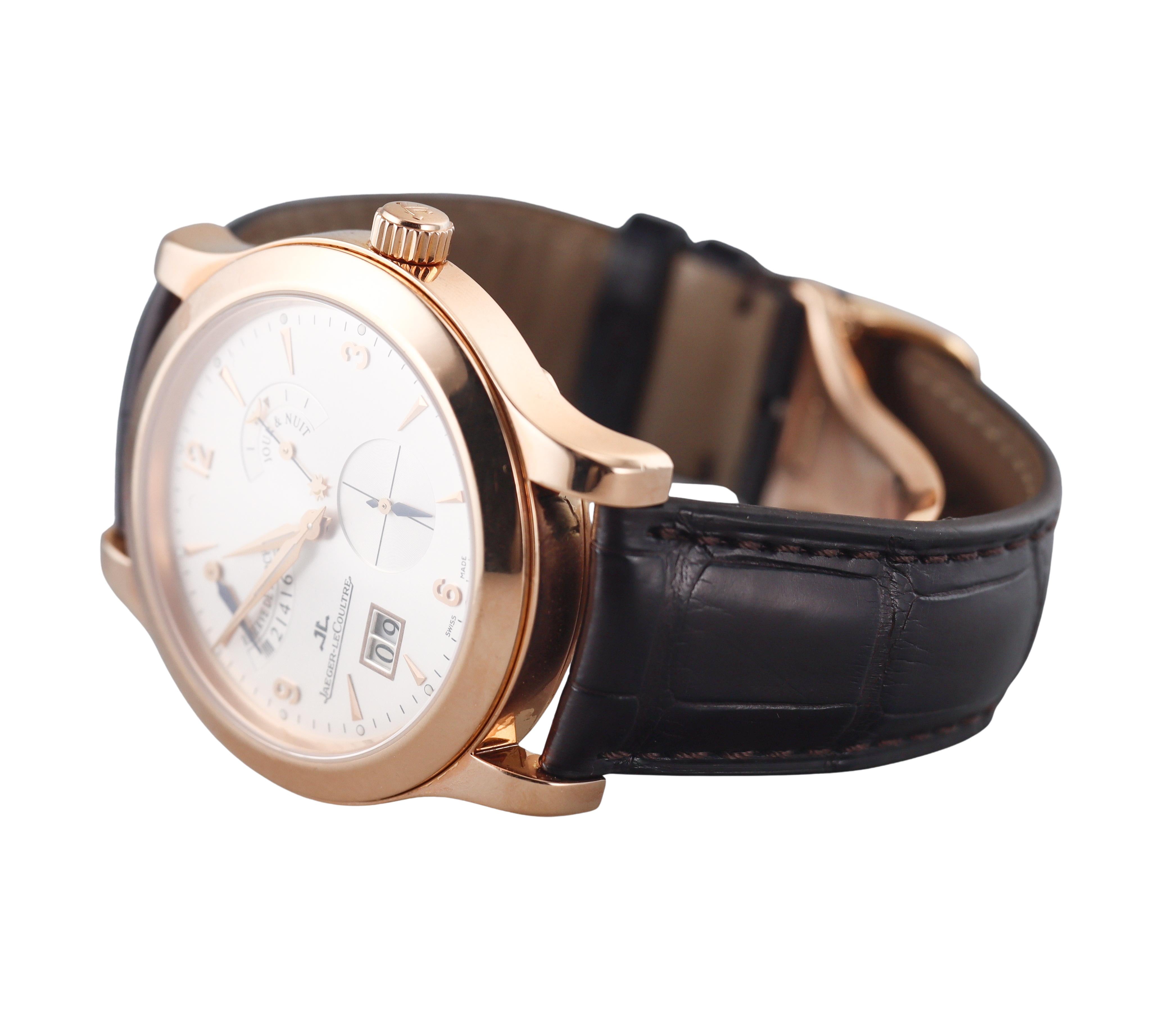 Jaeger LeCoultre Rose Gold Master Compressor Eight Days Automatic Watch Q1602420