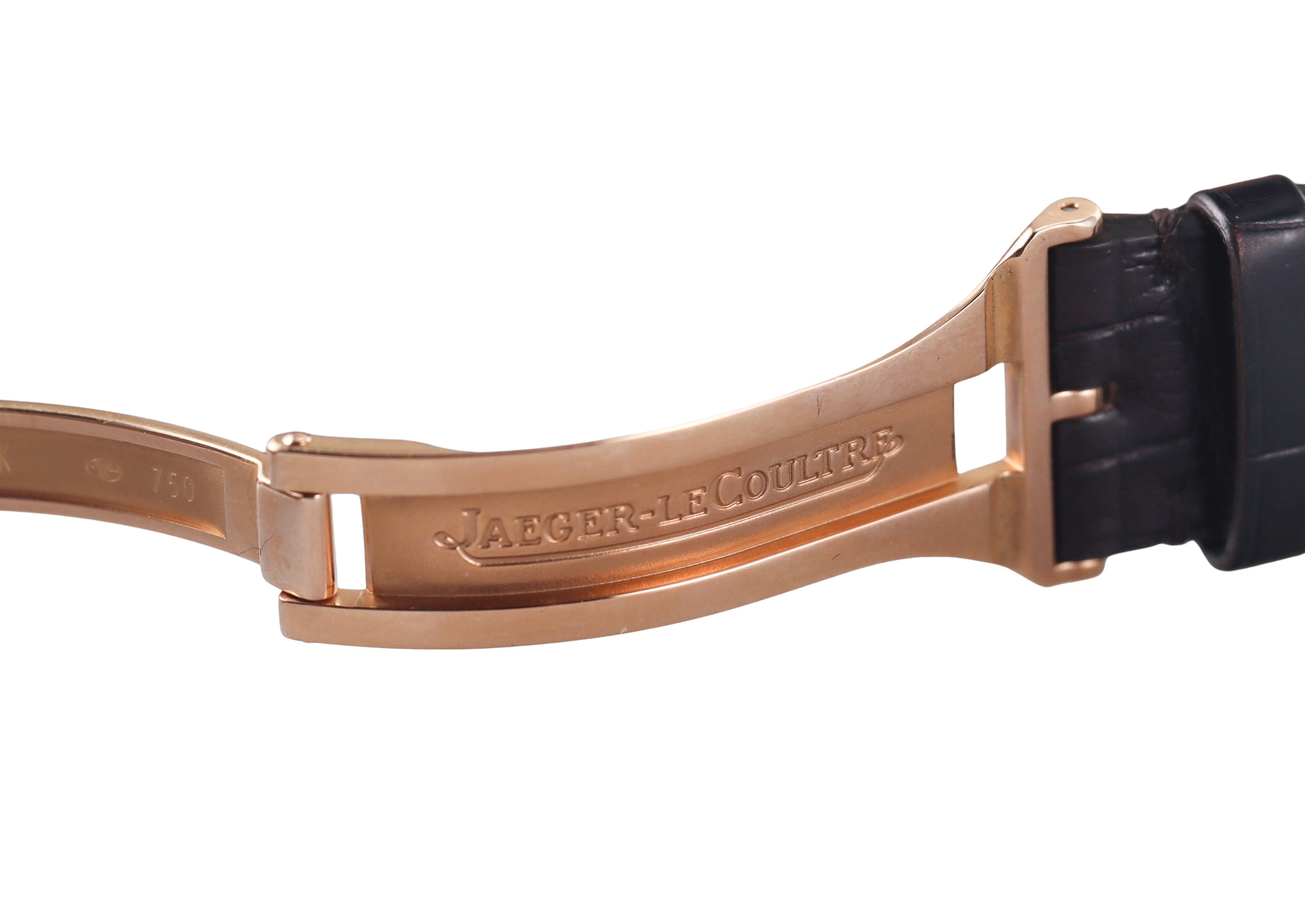 Jaeger LeCoultre Rose Gold Master Compressor Eight Days Automatic Watch Q1602420