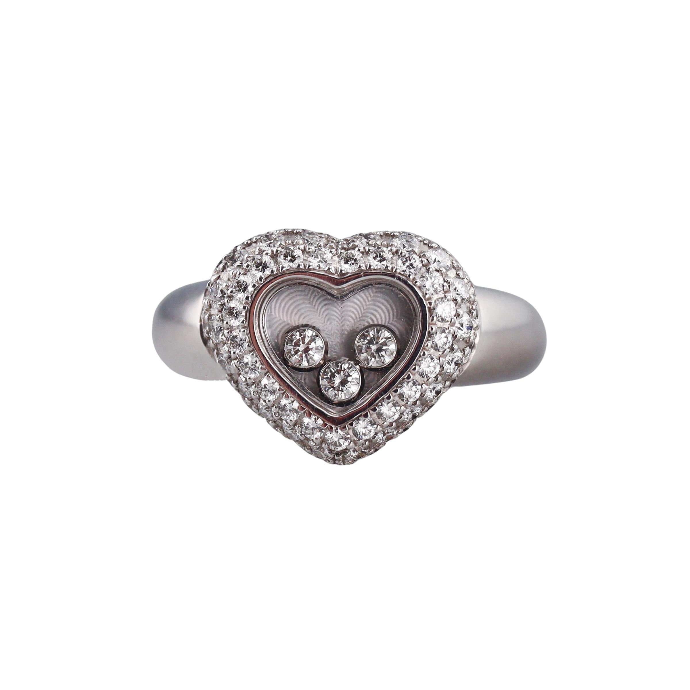 Chopard Happy Hearts Diamond Gold Ring 823185-1001