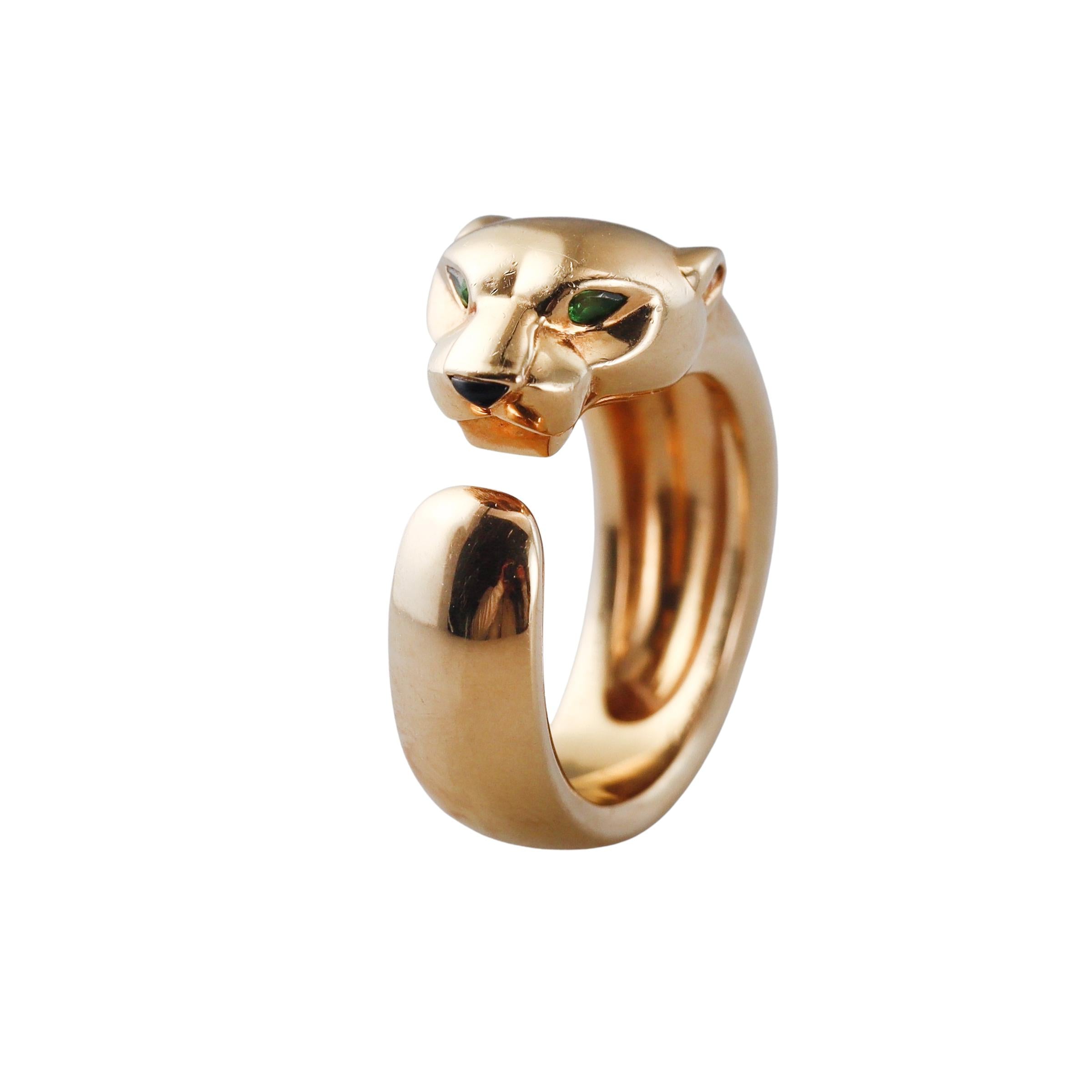 Panthere de Cartier Yellow Gold Tsavorite Medium Model Ring