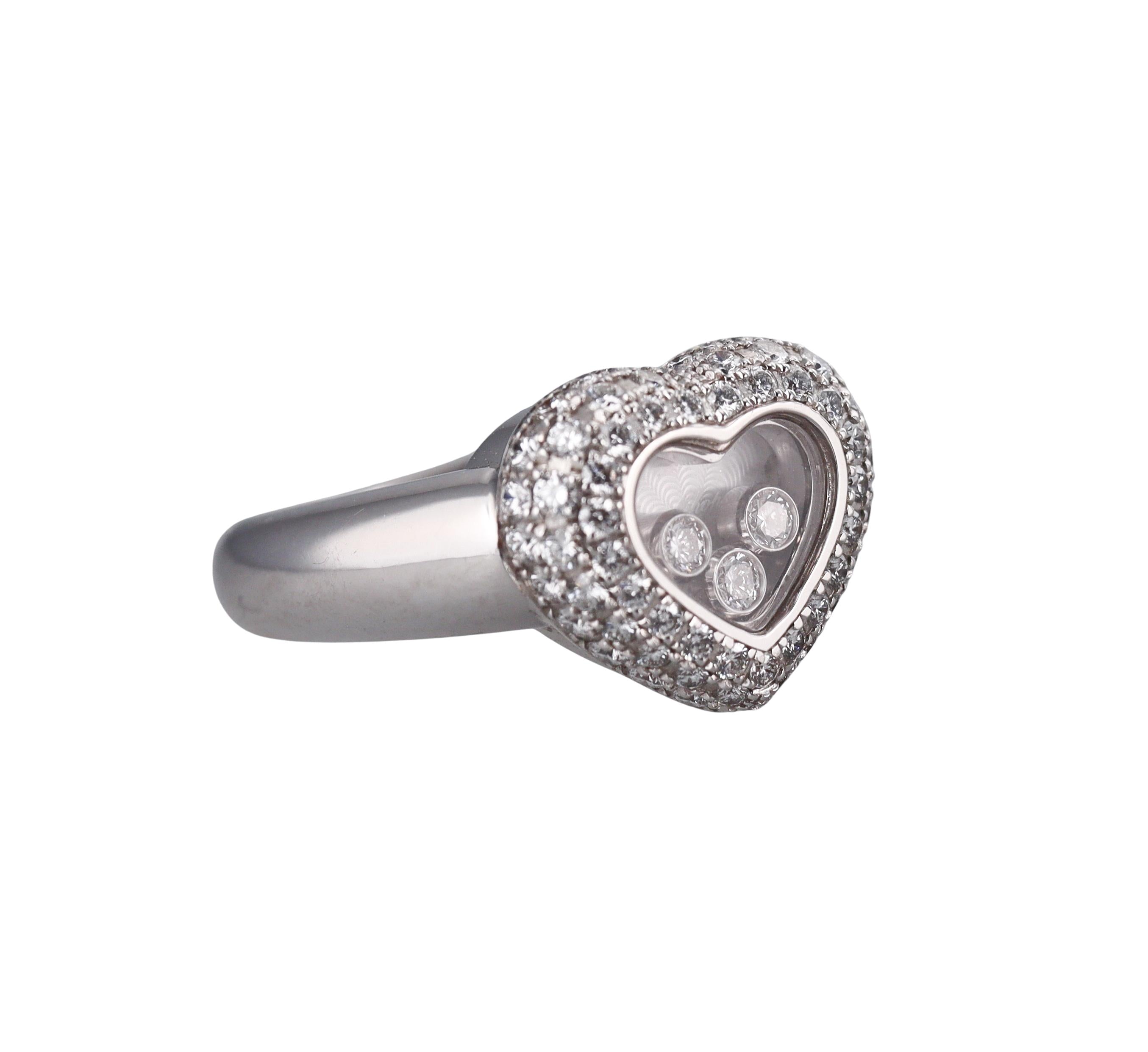 Chopard Happy Hearts Diamond Gold Ring 823185-1001