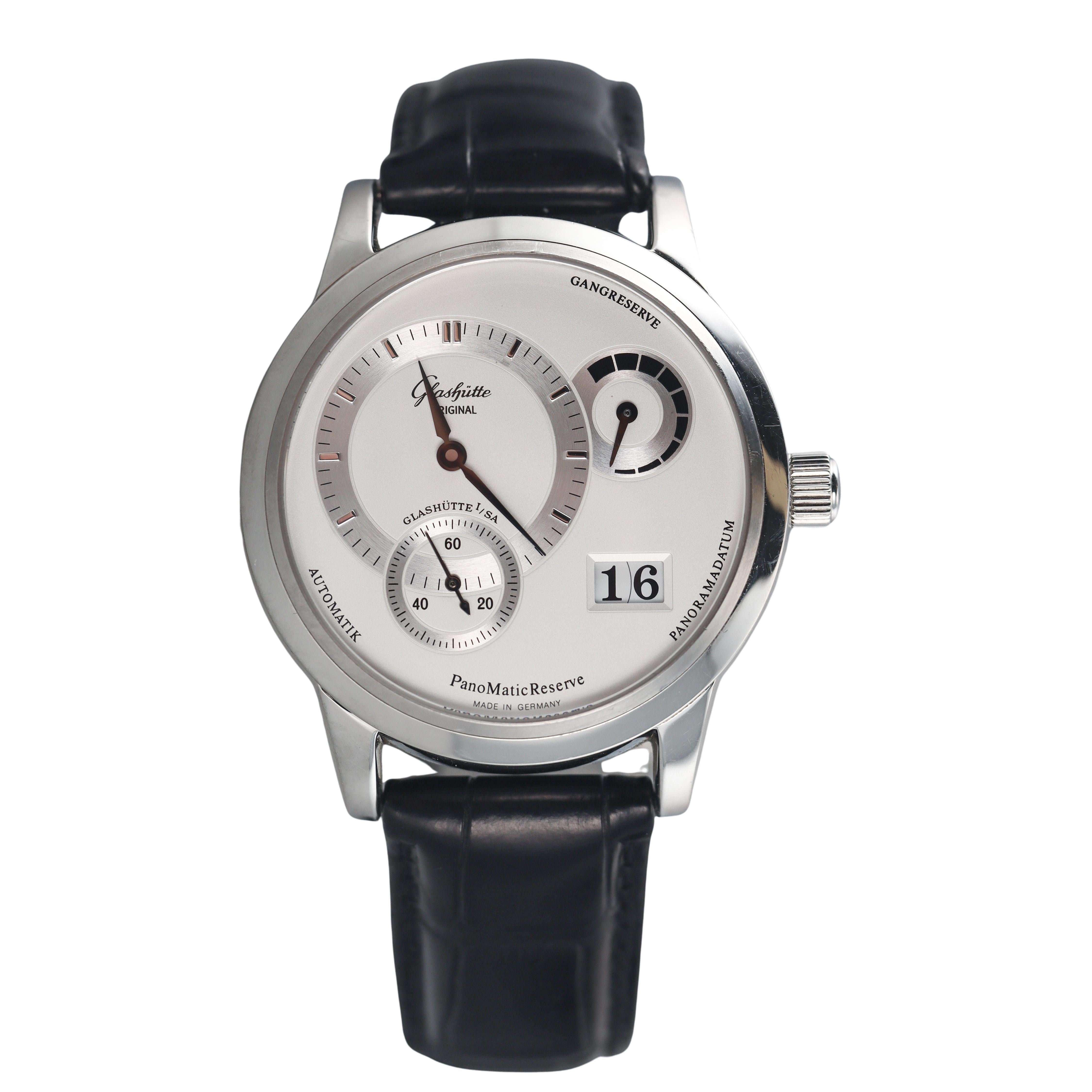 Glashütte Original PanoMaticReserve Steel Automatic Watch 90-03-02-02-04