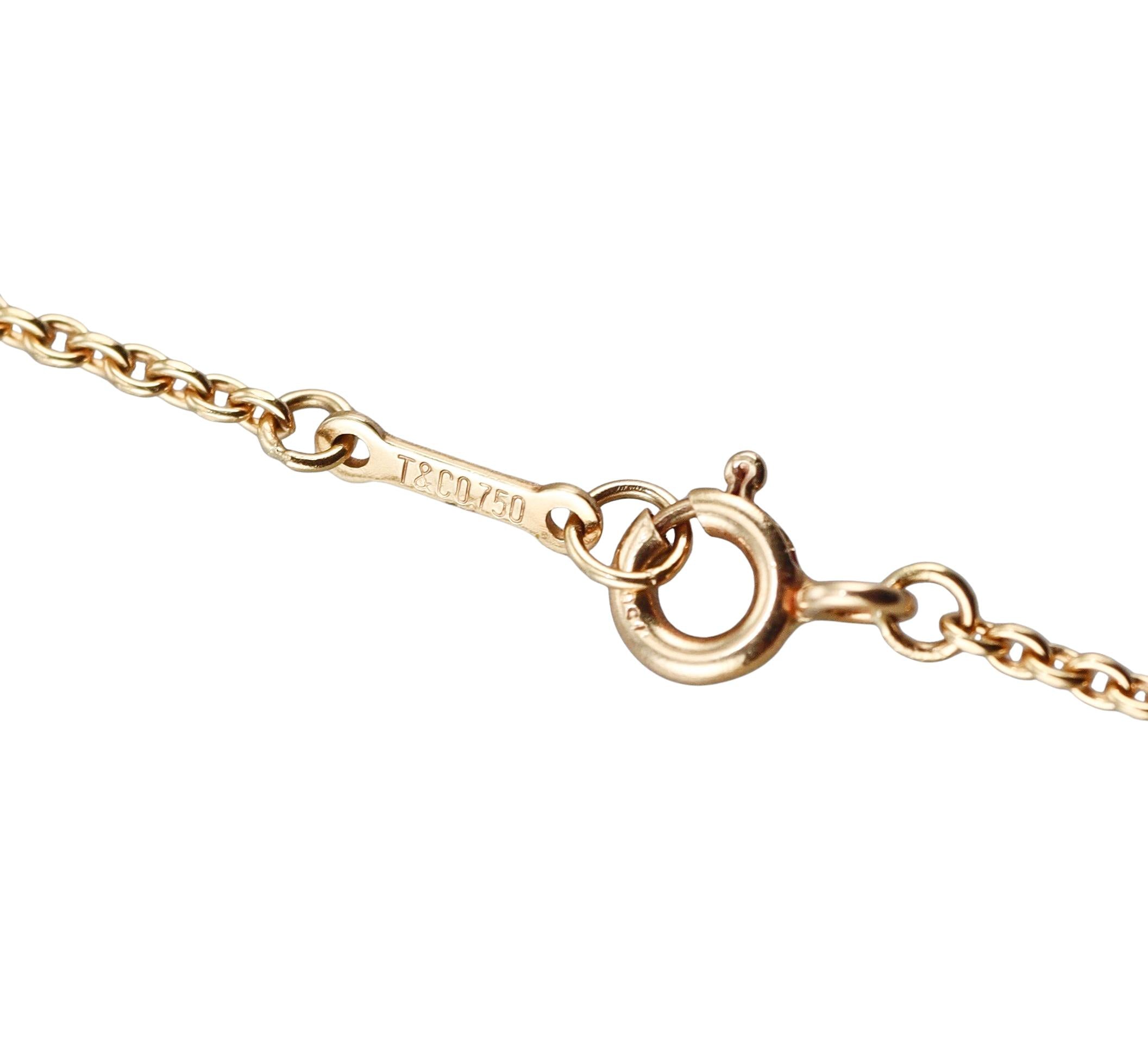 Tiffany & Co Elsa Peretti Mesh Diamond Gold Necklace