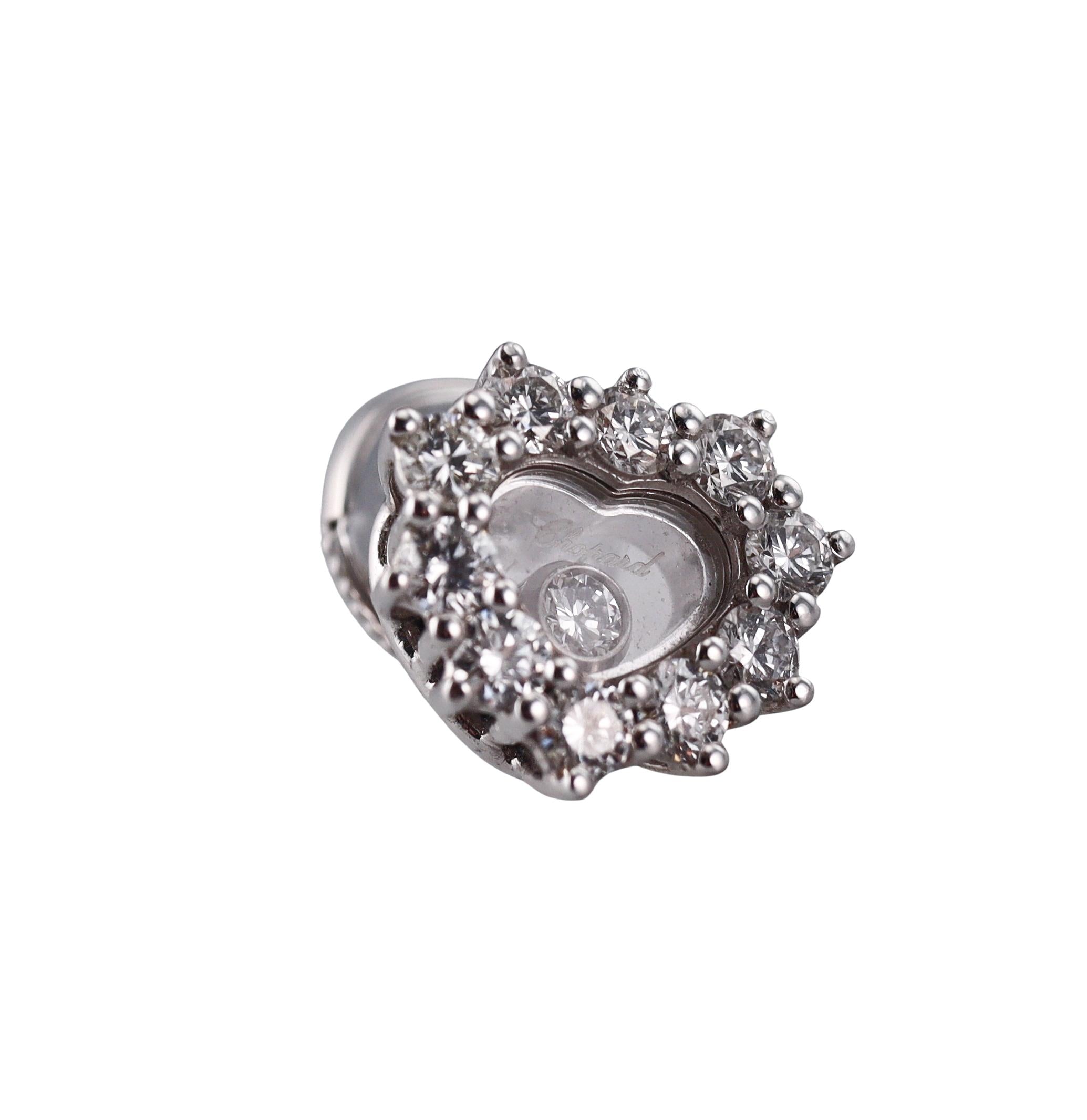 Chopard Happy Hearts Diamond Gold Earrings 839510-1001