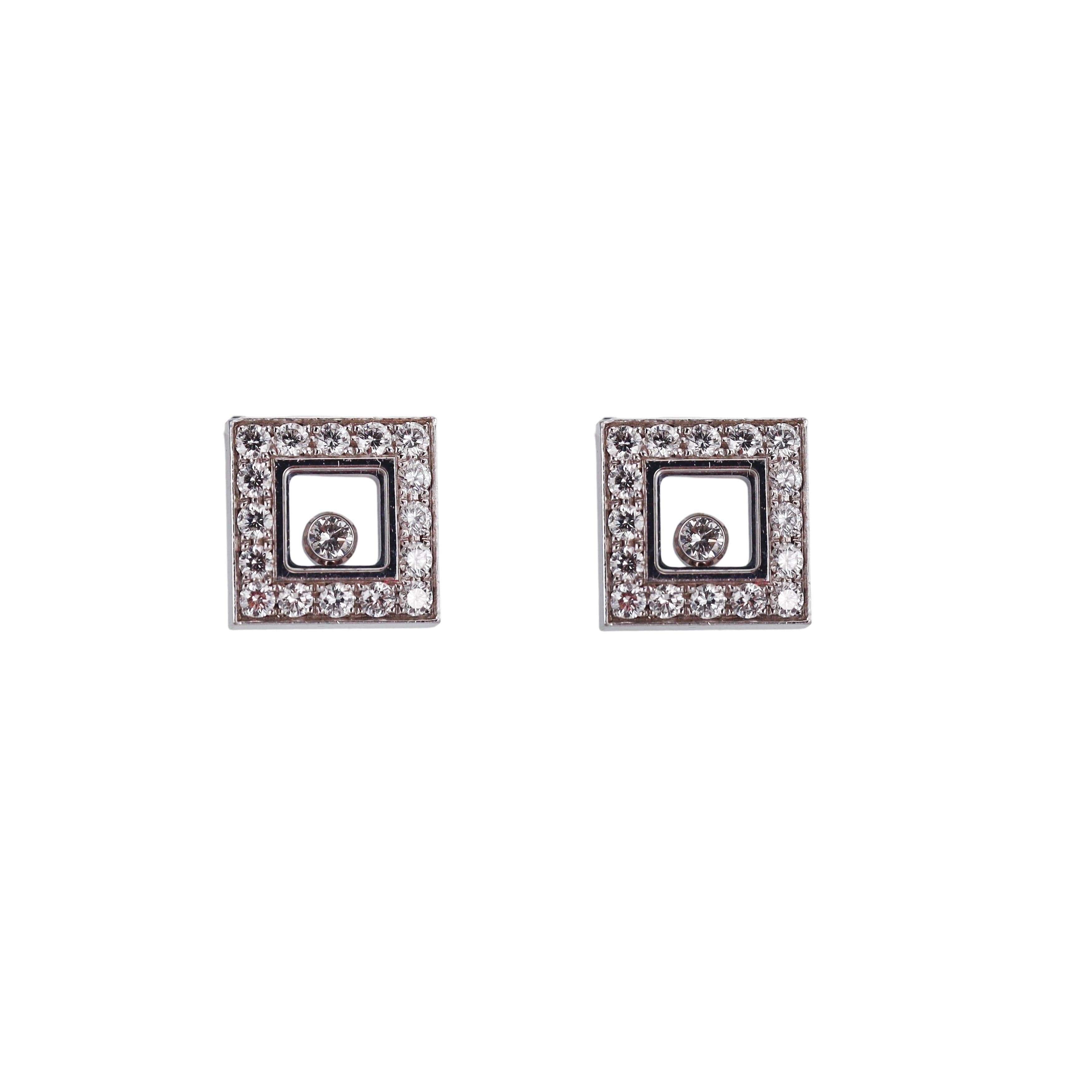 Chopard Happy Diamonds Gold Earrings 832896-1001