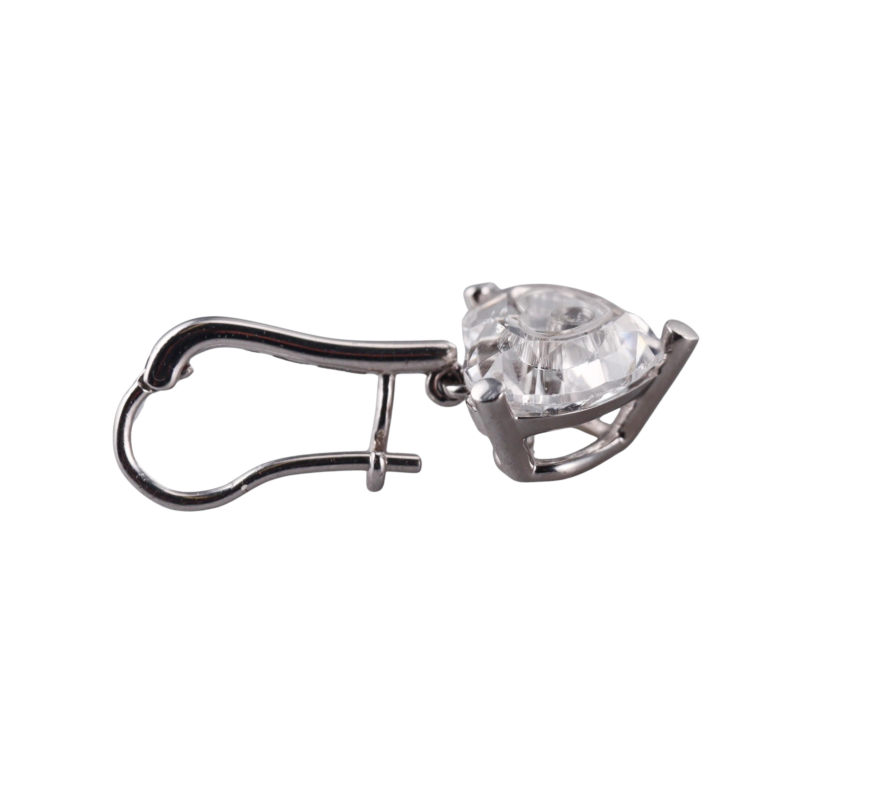 Chopard Happy Hearts Crystal Diamond Gold Earrings 836809-1006