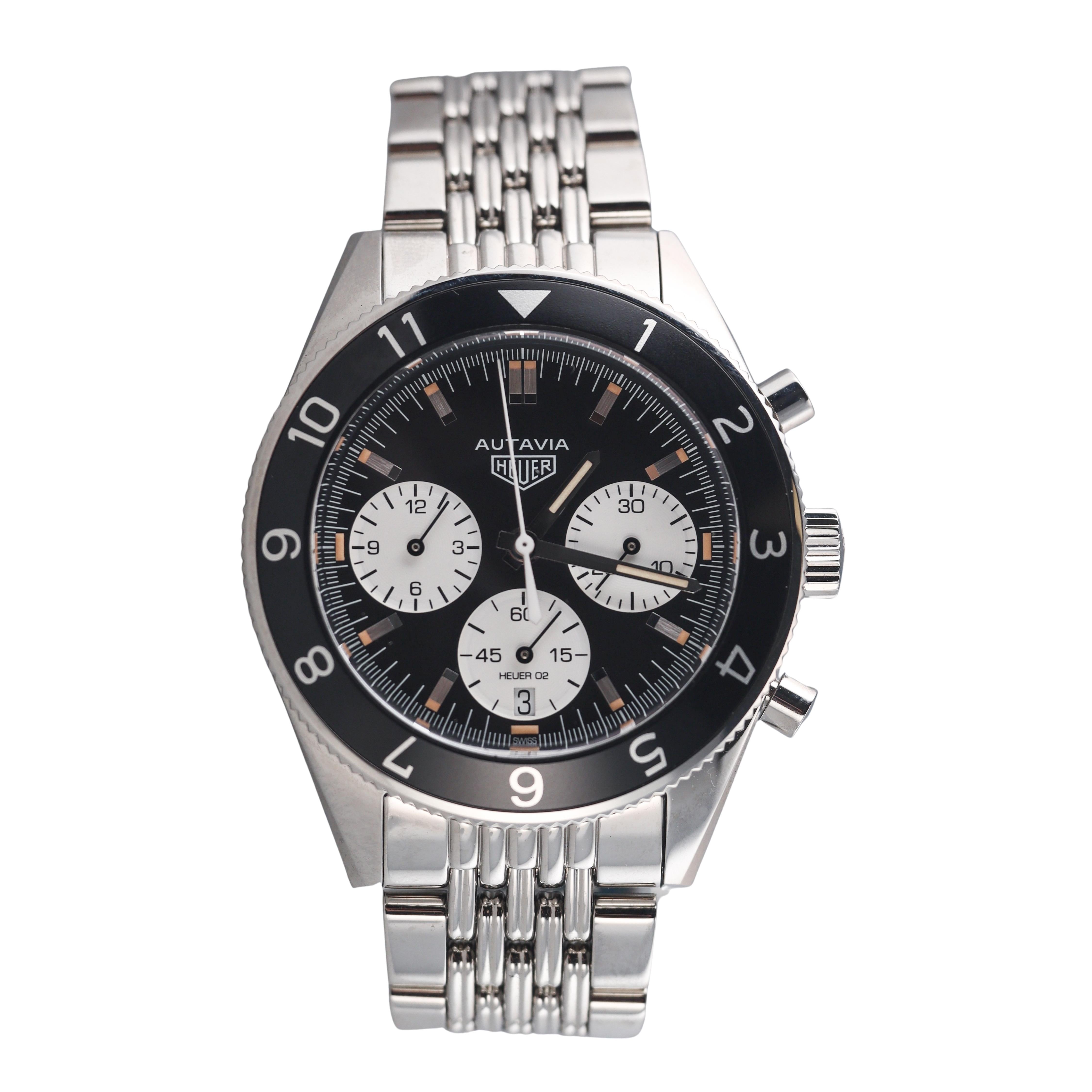 Heuer Heritage Autavia Automatic Chronograph Watch CBE2110-0