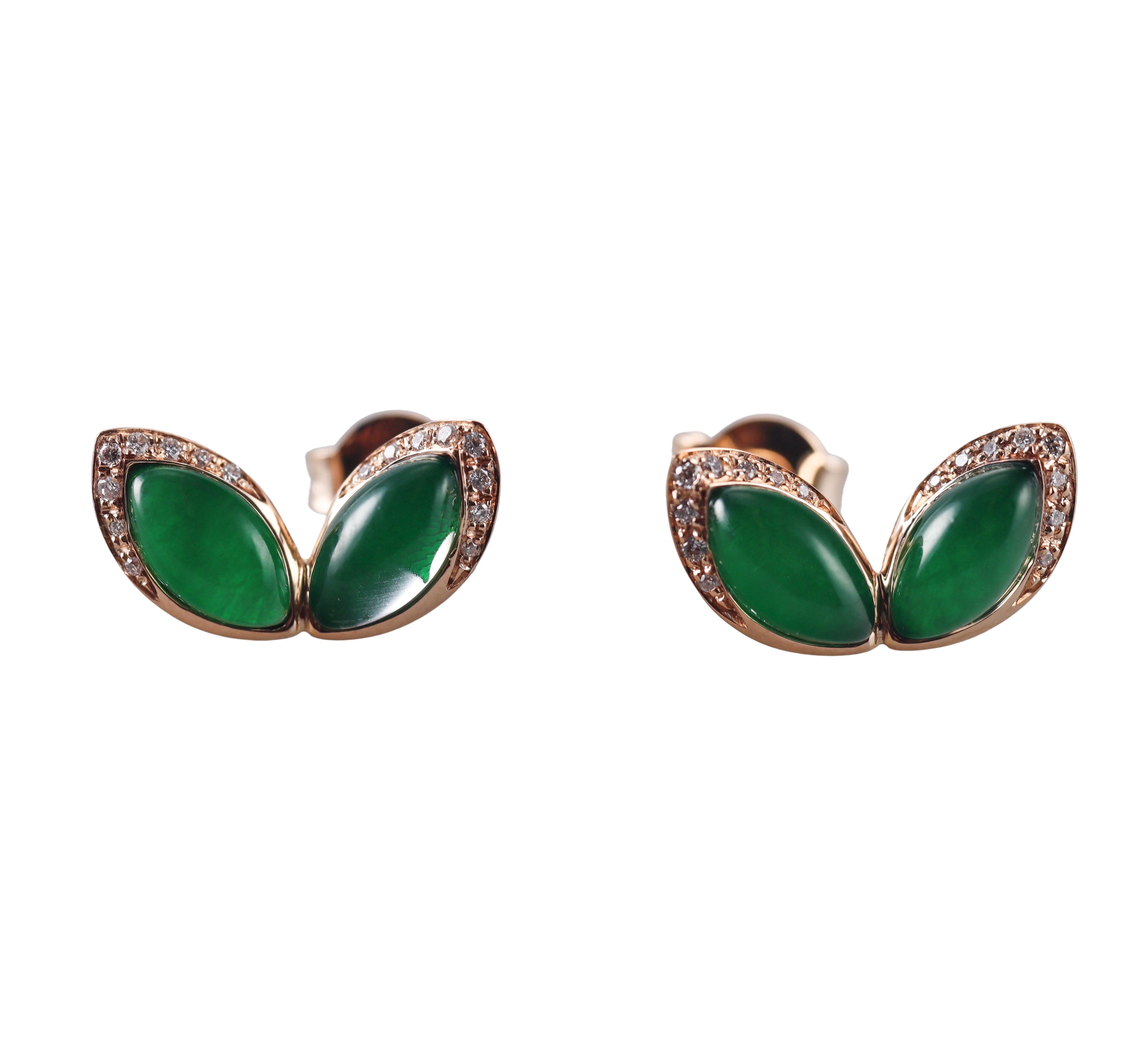 Tavanti 18k Gold Diamond Aventurine Small Earrings
