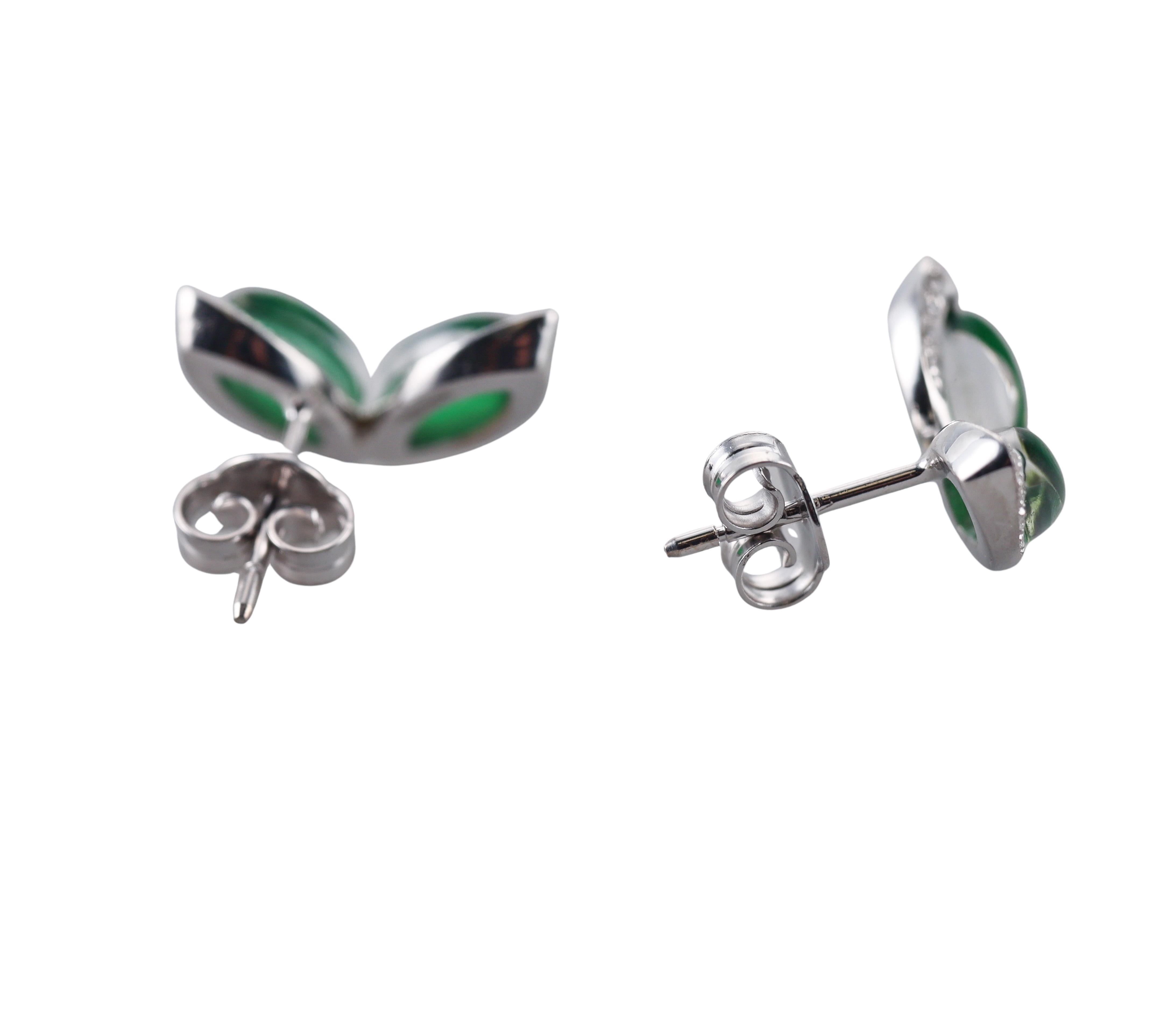 Tavanti 18k Gold Diamond Aventurine Small Earrings