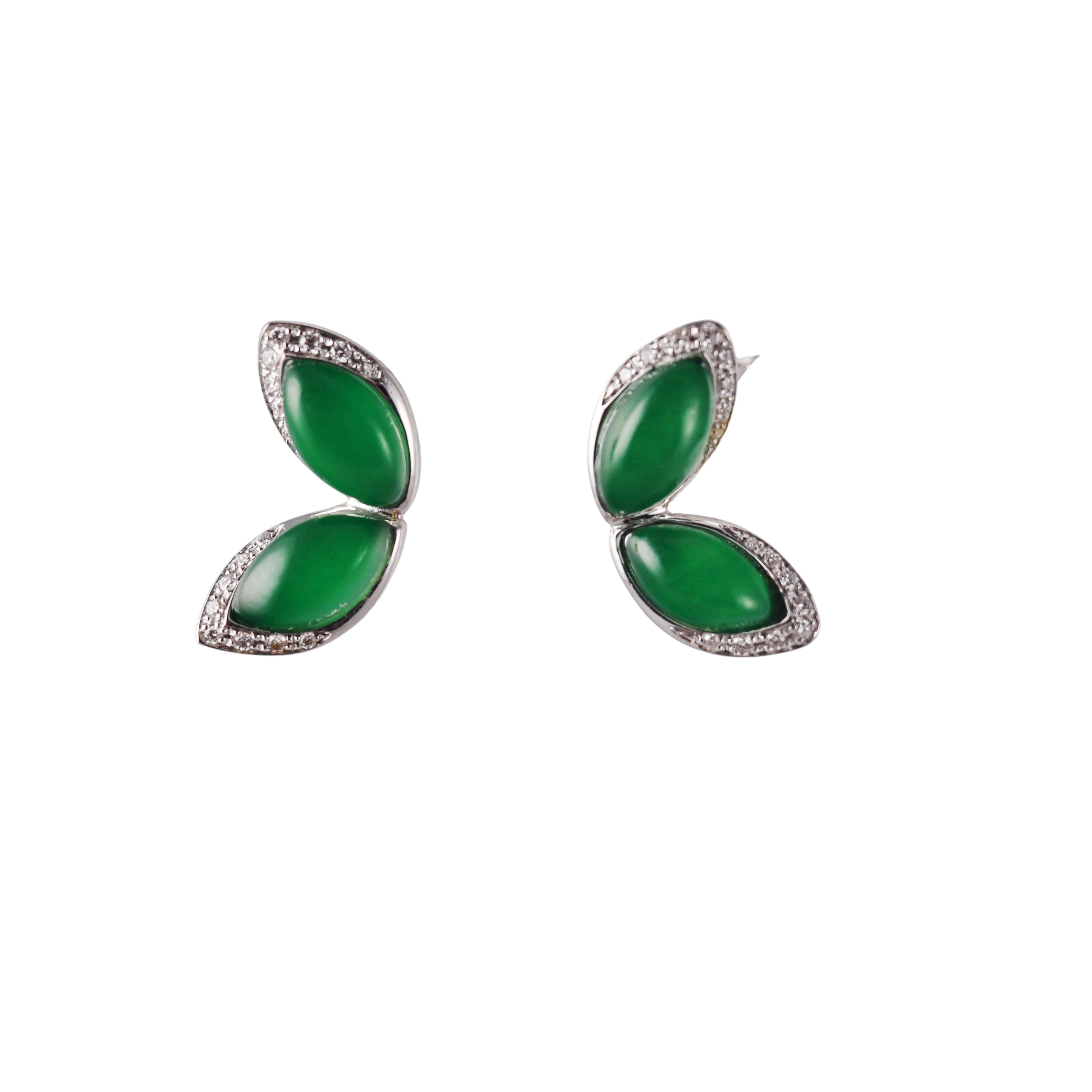 Tavanti 18k Gold Diamond Aventurine Small Earrings