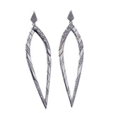 John Hardy Lahar Diamond Sterling Silver Long Earrings