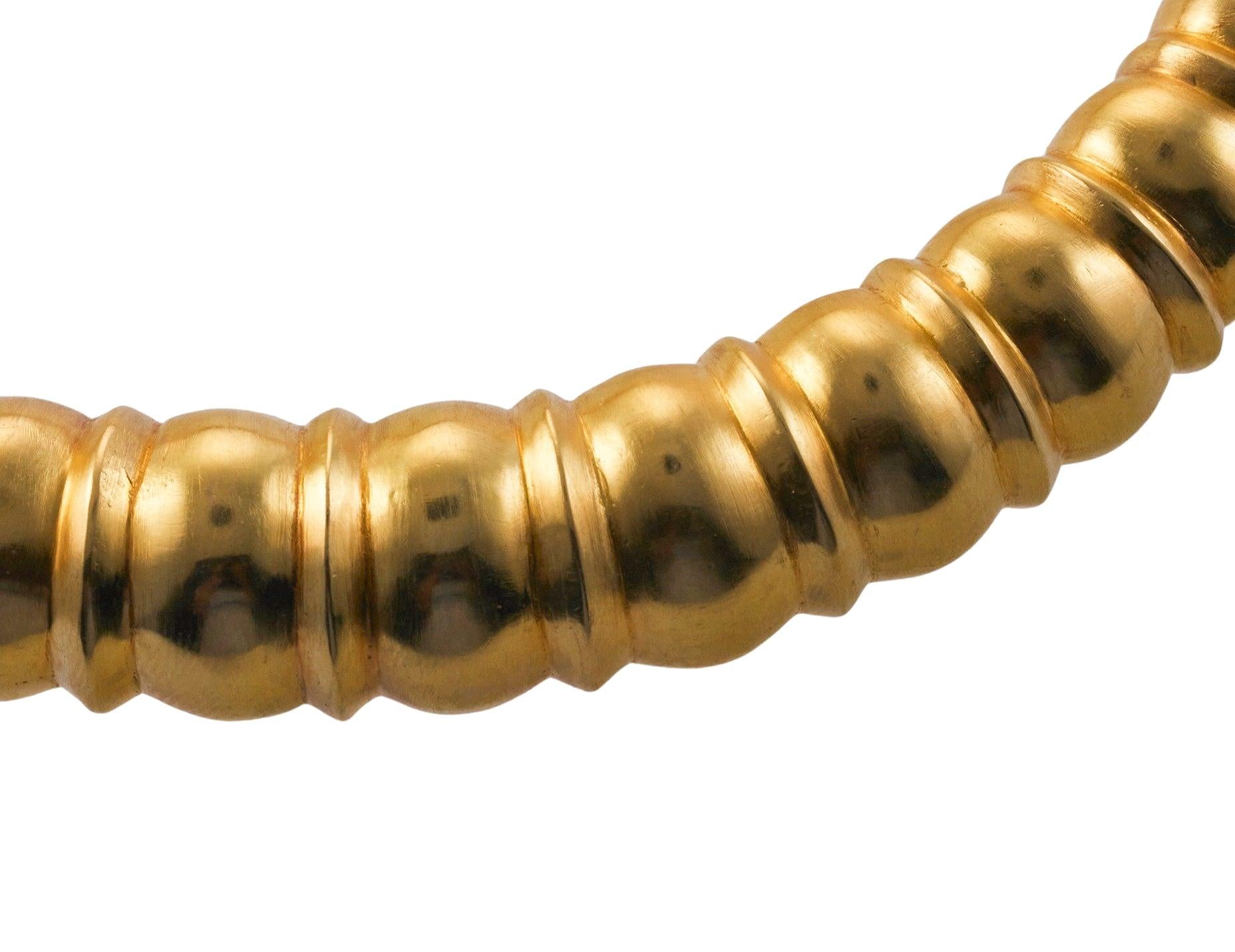 Lalaounis Greece Gold Collar Necklace