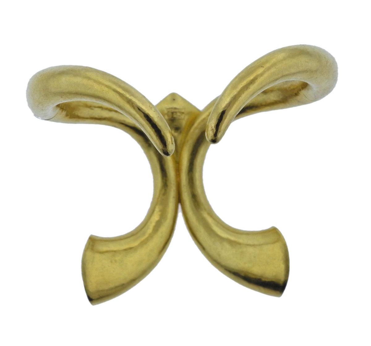 Lalaounis Greece Gold Cuff Bracelet