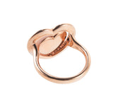 Mimi Milano Rose Quartzite Gold Flip Heart Top Ring
