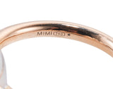 Mimi Milano Juliet Heart Garnet Diamond Gold Ring