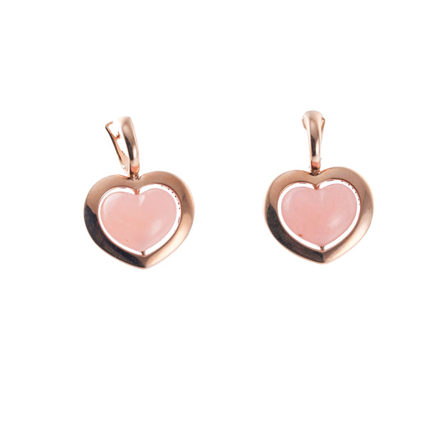 Mimi Milano Juliet Gold Heart Quartzite Earrings
