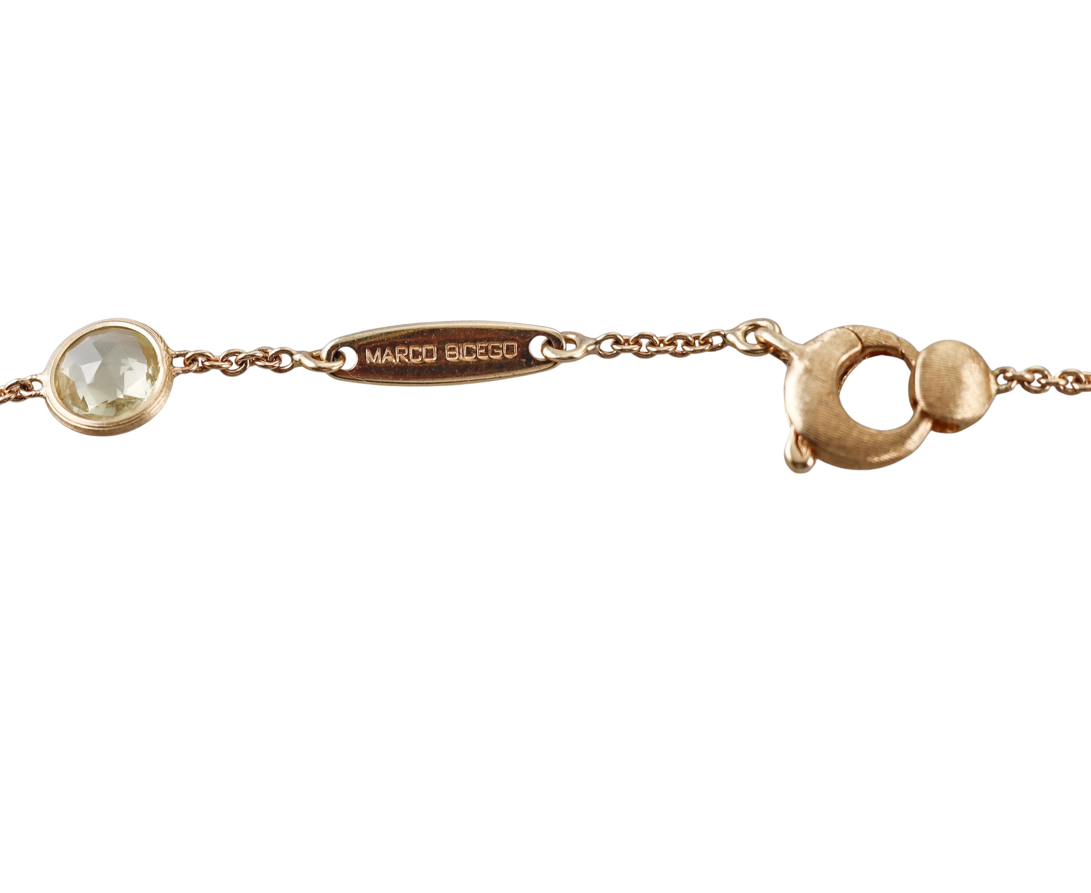 Marco Bicego Jaipur Multi Gemstone Gold Long Necklace