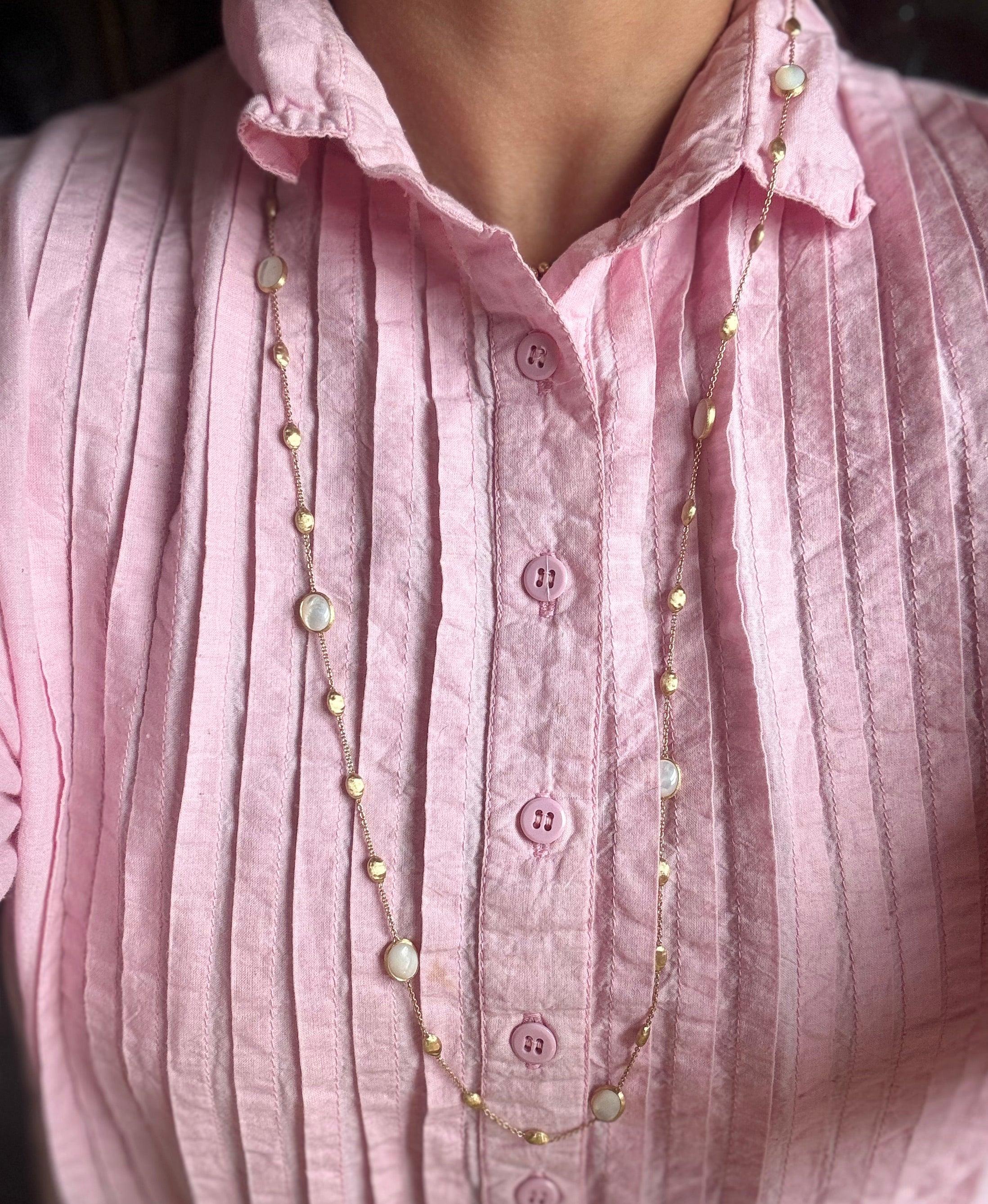 Marco Bicego Siviglia Mother of Pearl Gold Necklace