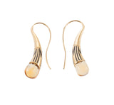 Mimi Milano Tam Tam Citrine Gold Drop Earrings