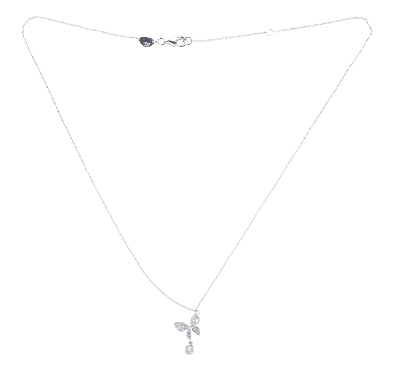 Mimi Milano Farfalla Diamond Gold Butterfly Charm Necklace