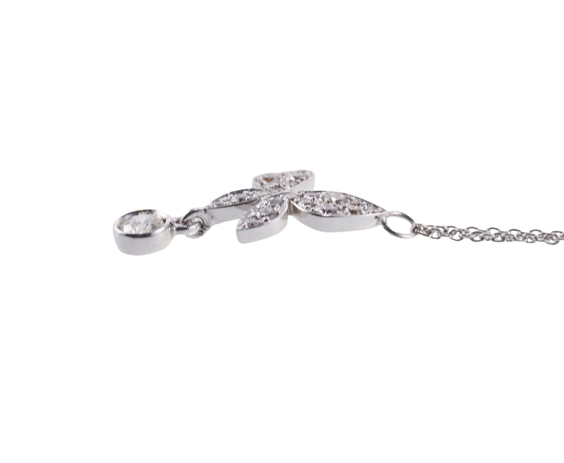 Mimi Milano Farfalla Diamond Gold Butterfly Charm Necklace