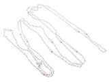 Mimi Milano Nagai 80" Pearl White Agate Gold Necklace