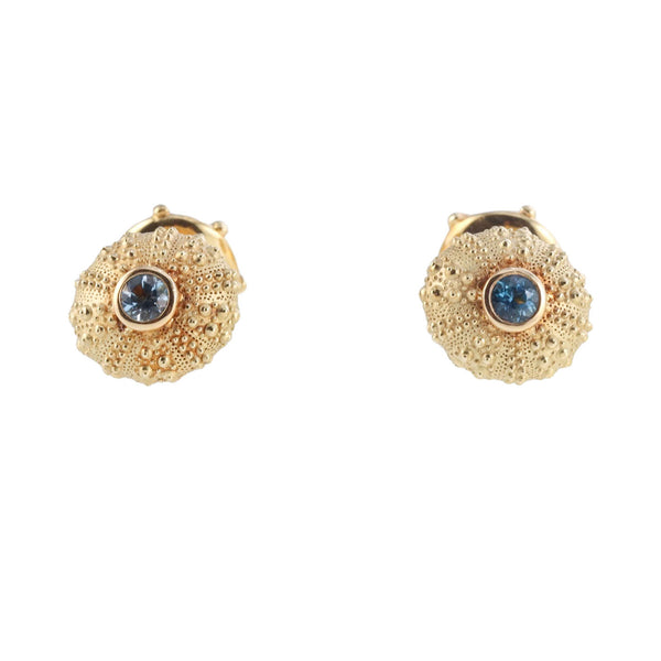 Mish NY Aquamarine Gold Sea Urchin Cufflinks